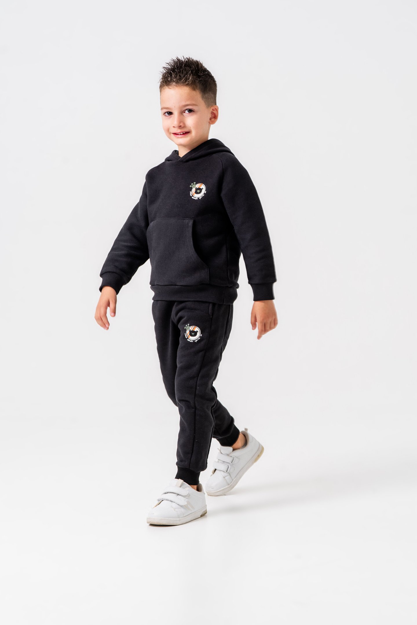 3 İp Urban Animals Sports Co Baskılı Erkek Çocuk Eşofman Takımı