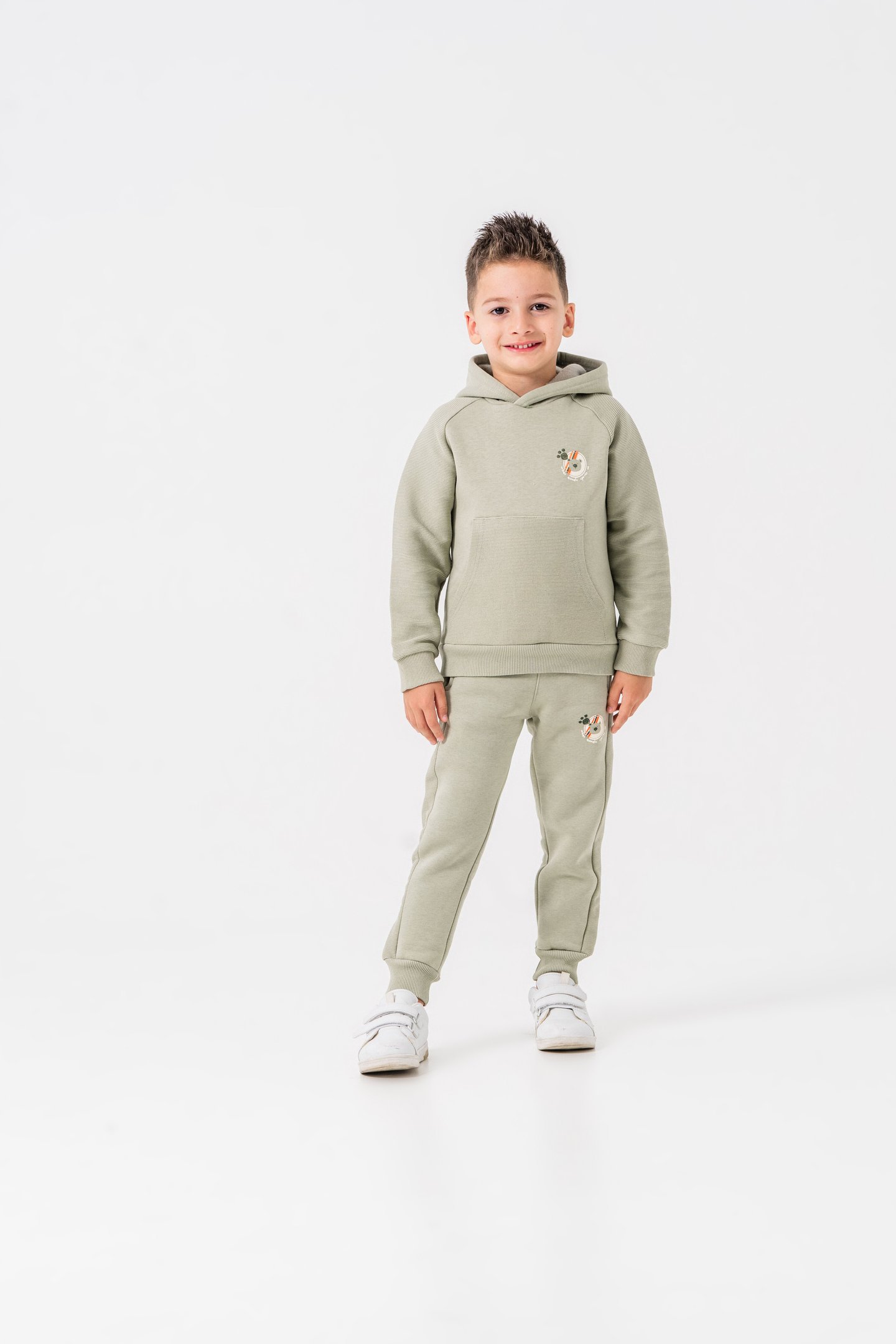 3 İp Urban Animals Sports Co Baskılı Erkek Çocuk Eşofman Takımı