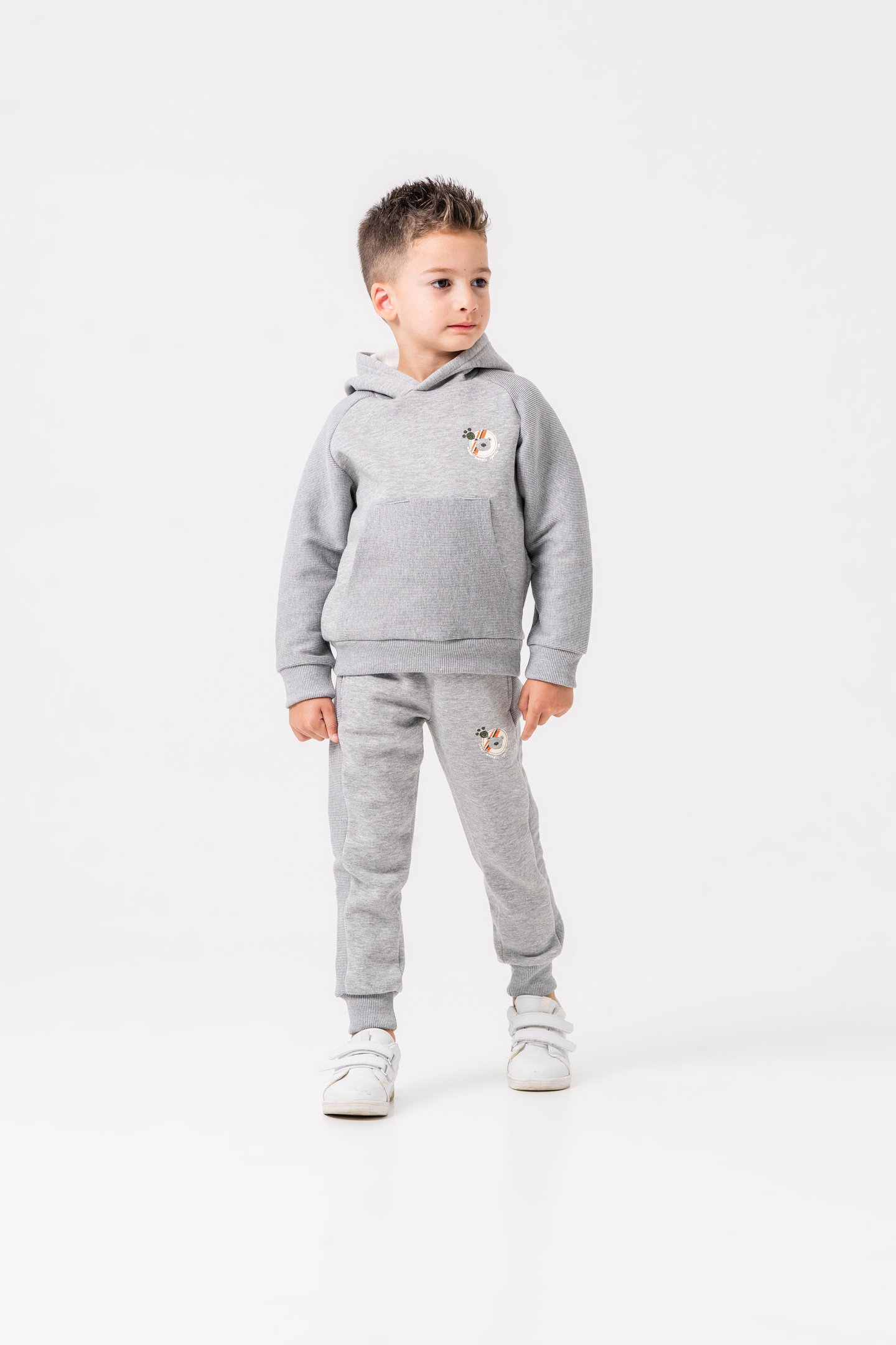 3 İp Urban Animals Sports Co Baskılı Erkek Çocuk Eşofman Takımı