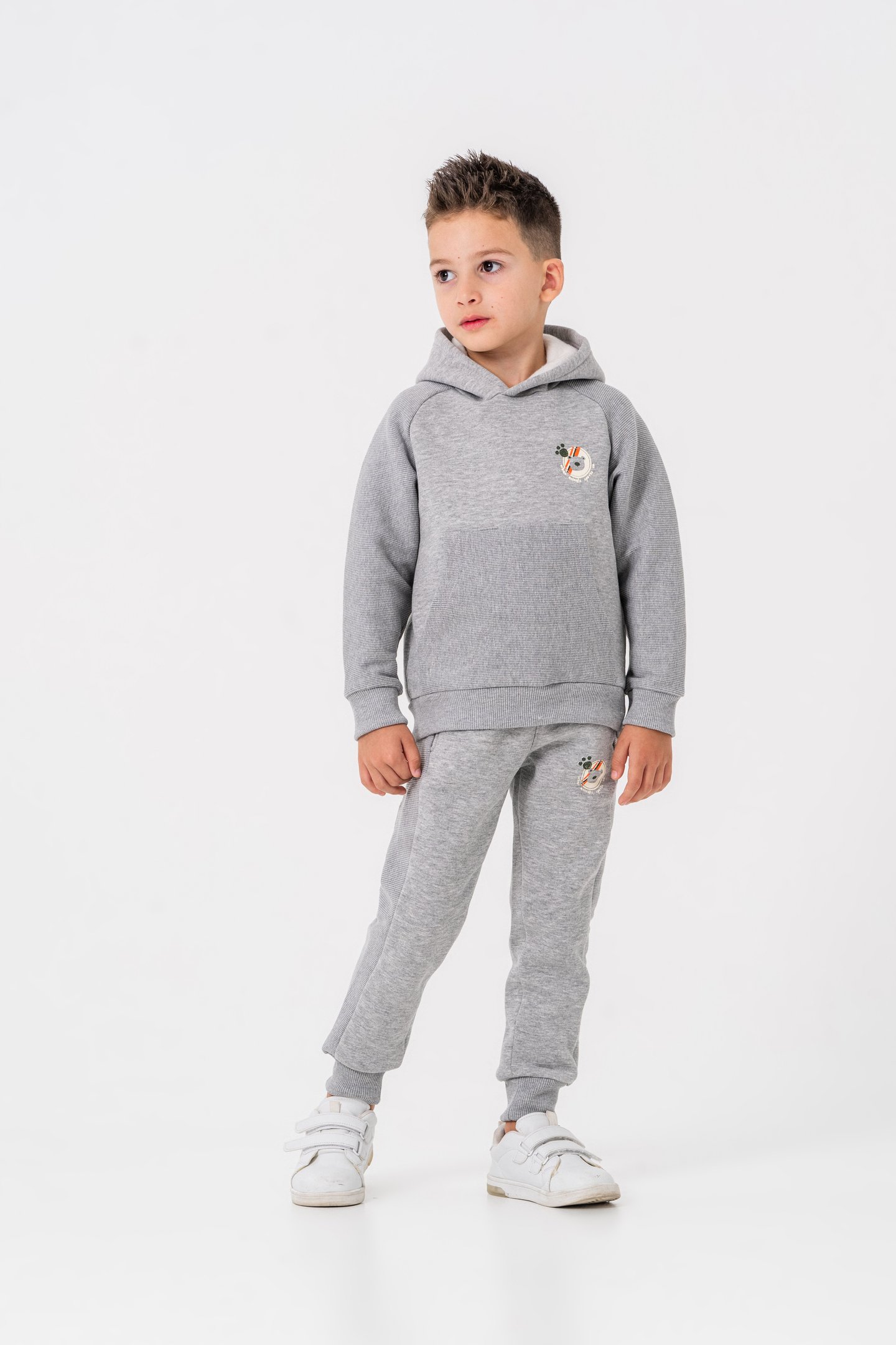 3 İp Urban Animals Sports Co Baskılı Erkek Çocuk Eşofman Takımı