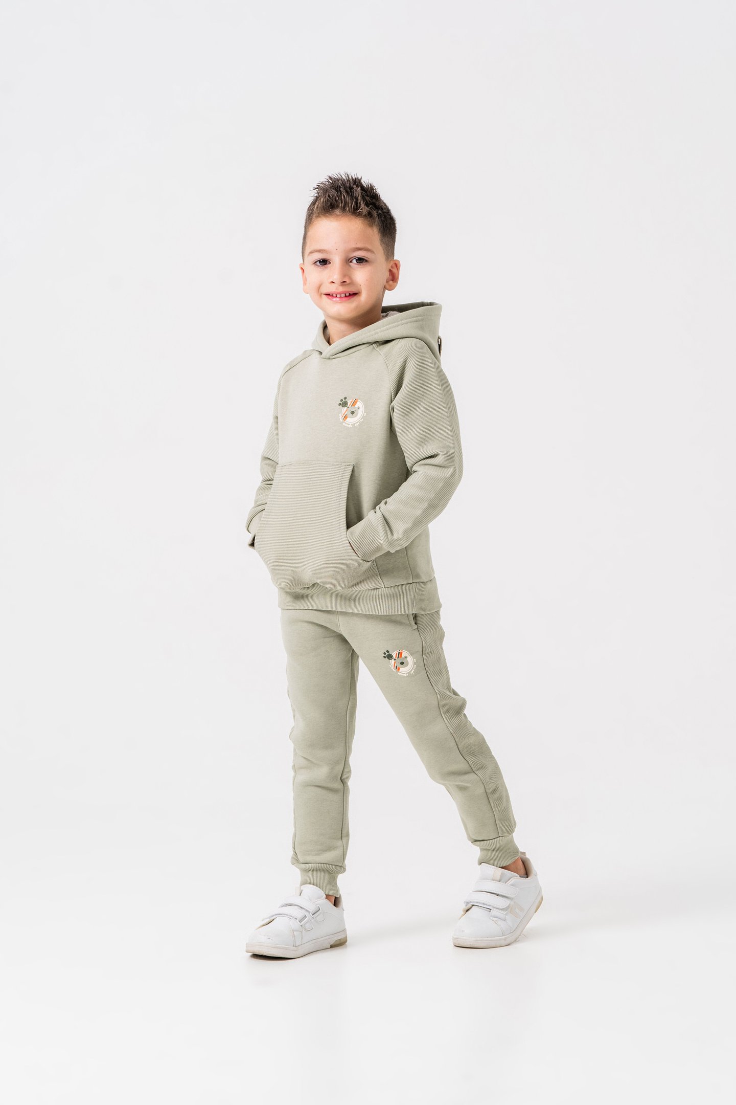 3 İp Urban Animals Sports Co Baskılı Erkek Çocuk Eşofman Takımı