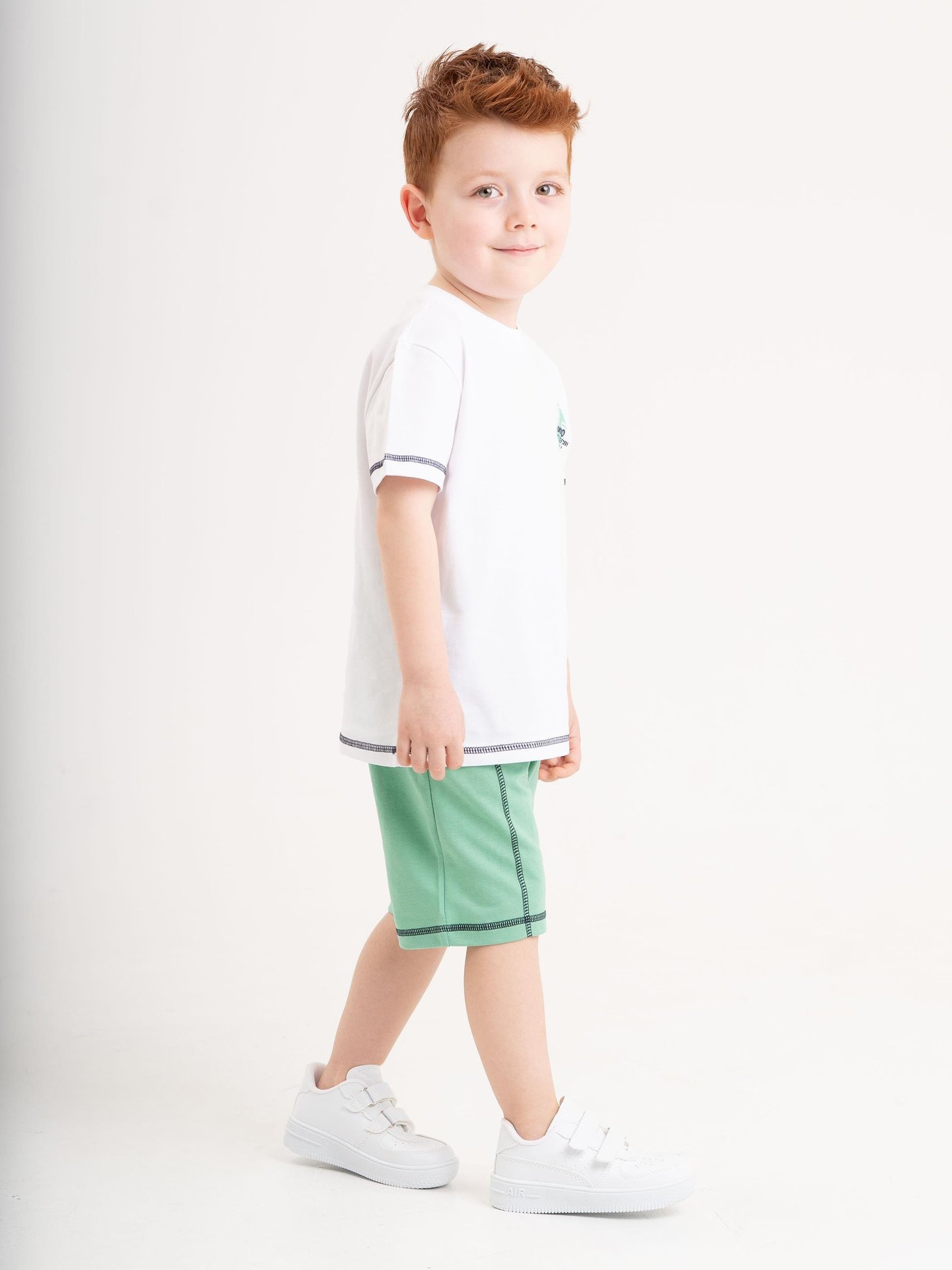 5 Racing Team Star Driver Baskılı T-shirt - Şort Erkek Çocuk Alt - Üst Takımı