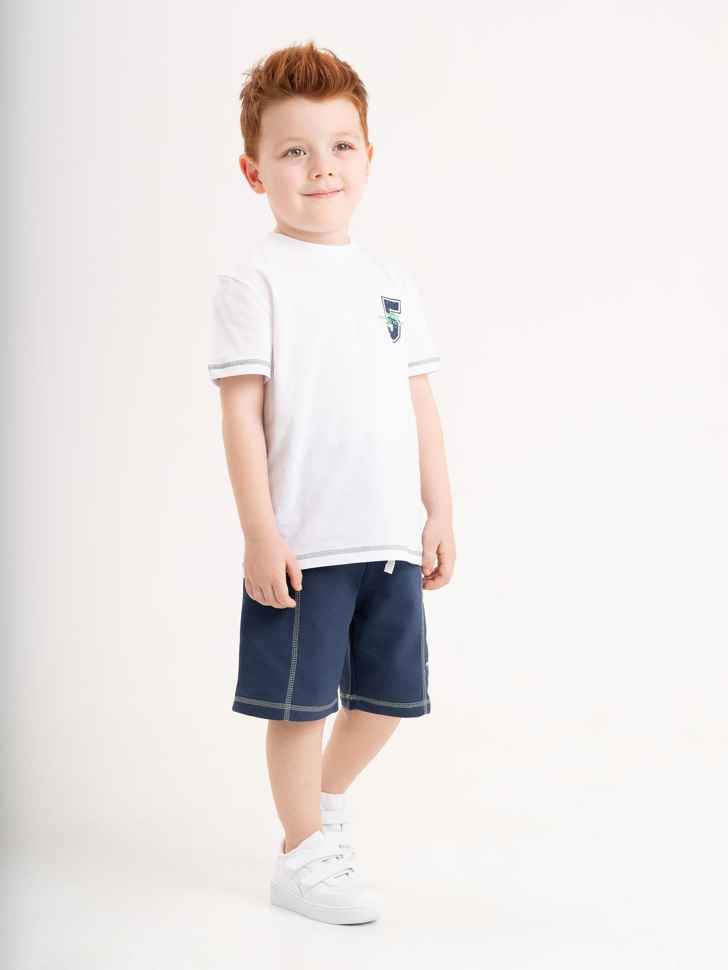 5 Racing Team Star Driver Baskılı T-shirt - Şort Erkek Çocuk Alt - Üst Takımı