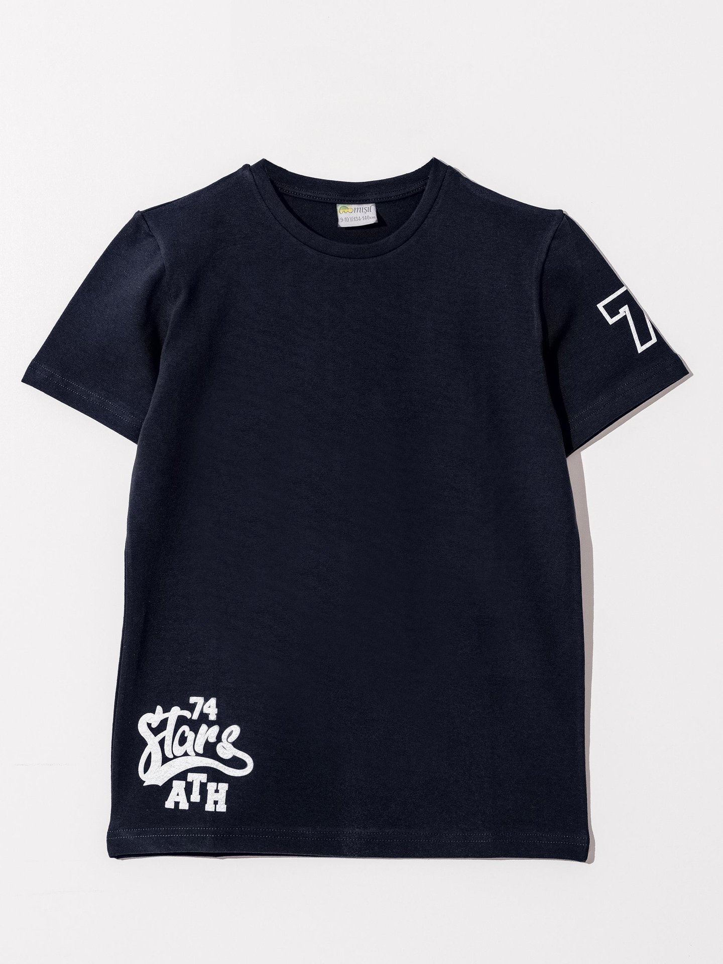 74 STARS ATH Baskılı Kol Baskı Detaylı Erkek Çocuk Basic Tişört
