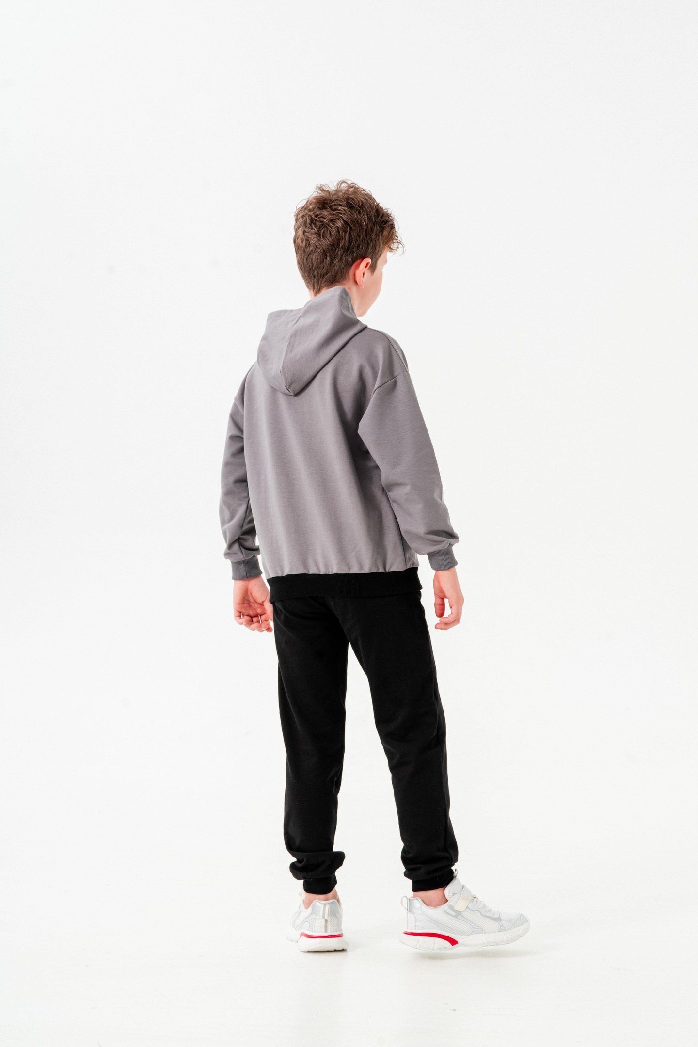 76 State Athletic Union  Baskılı Bacak Baskı Detaylı Erkek Çocuk Alt-Üst Eşofman Takımı