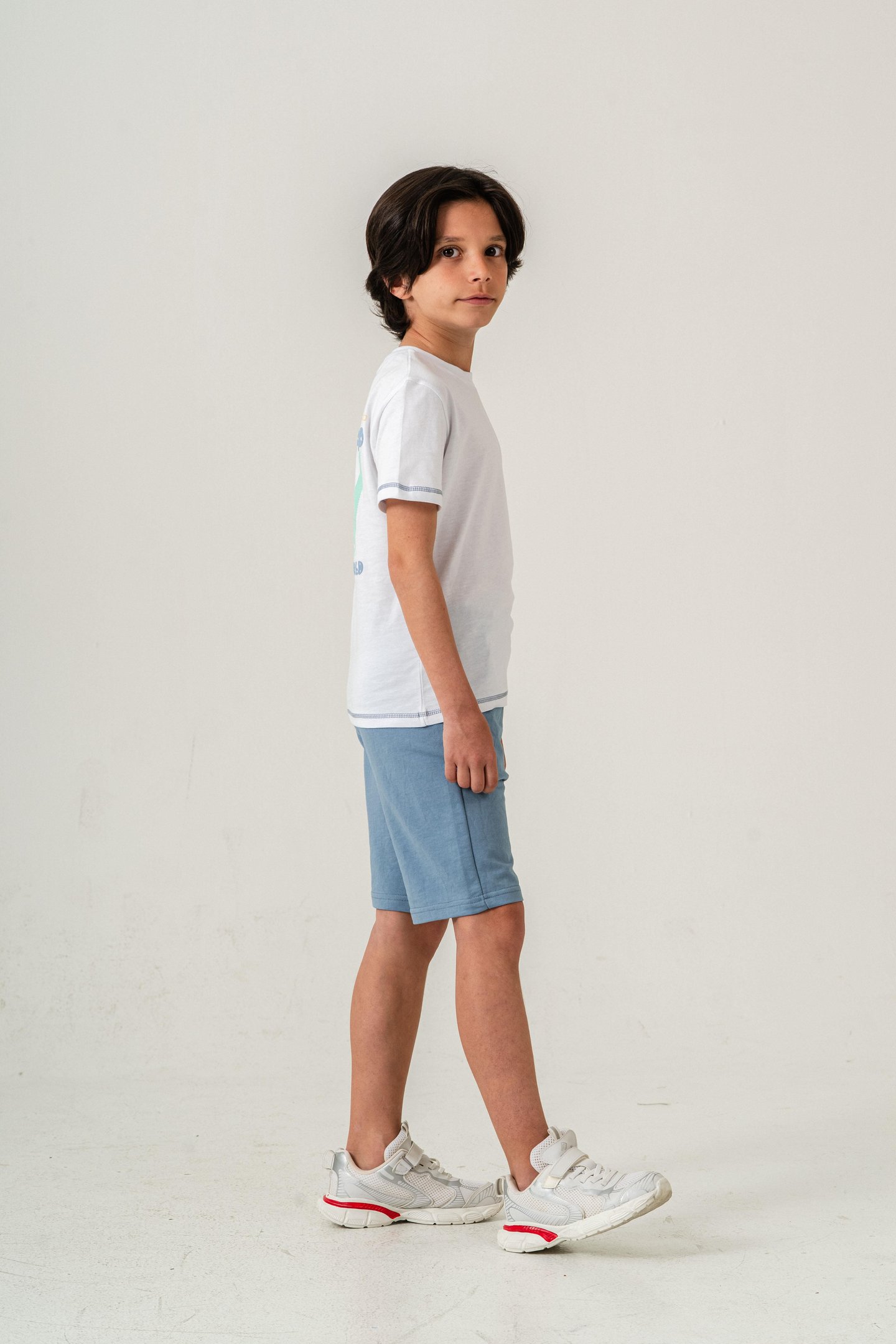 87 Reaper The World Baskılı  Erkek Çocuk Şort - Tişört Takımı