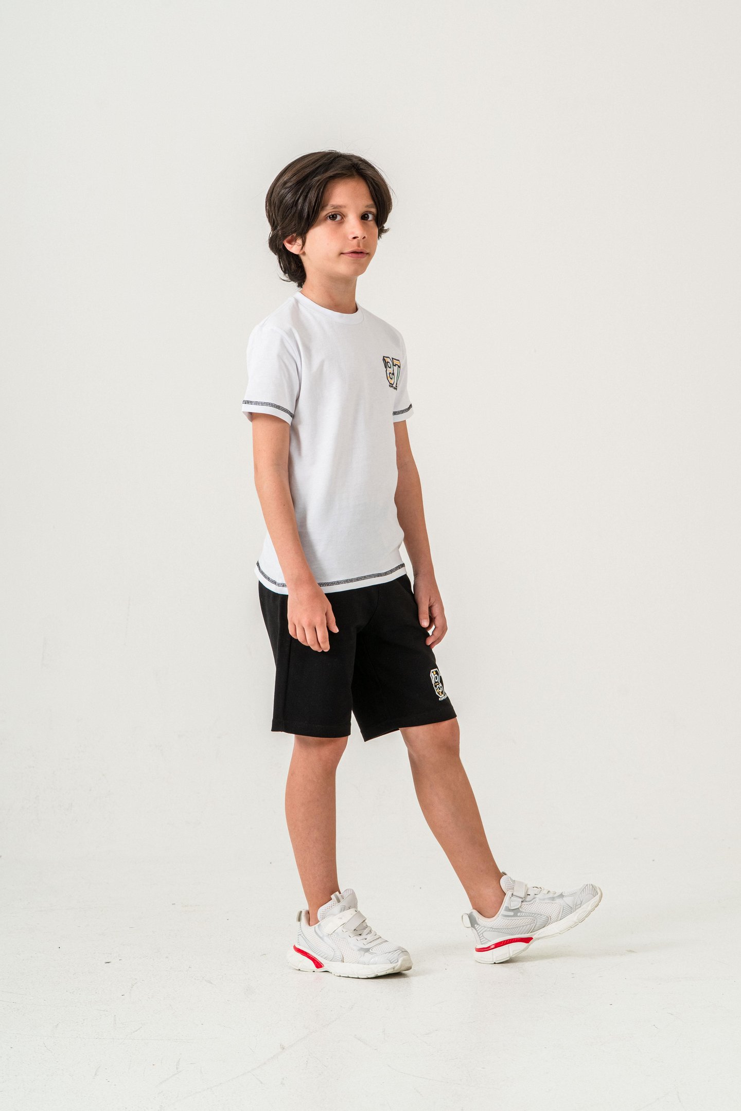 87 Reaper The World Baskılı  Erkek Çocuk Şort - Tişört Takımı