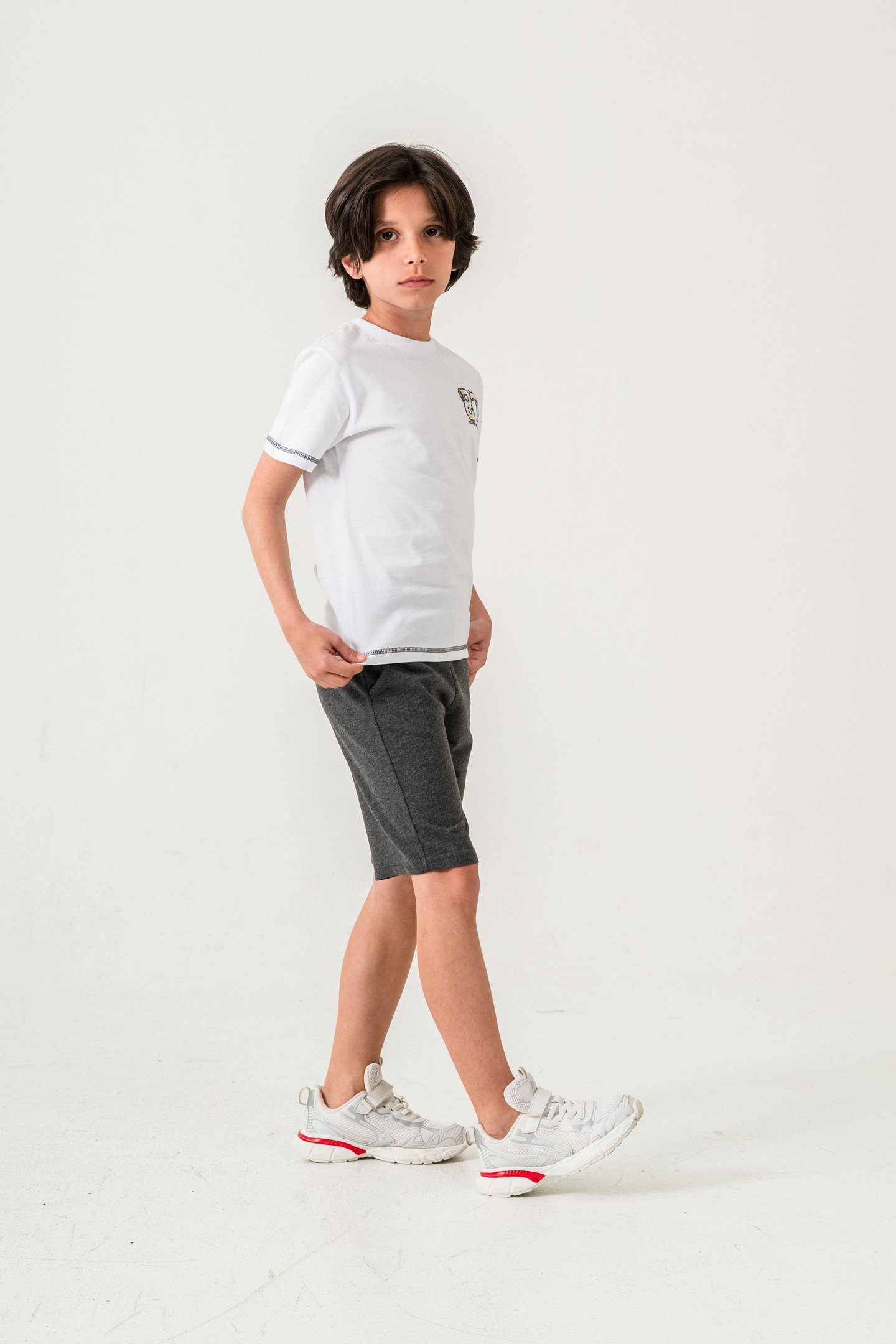 87 Reaper The World Baskılı  Erkek Çocuk Şort - Tişört Takımı