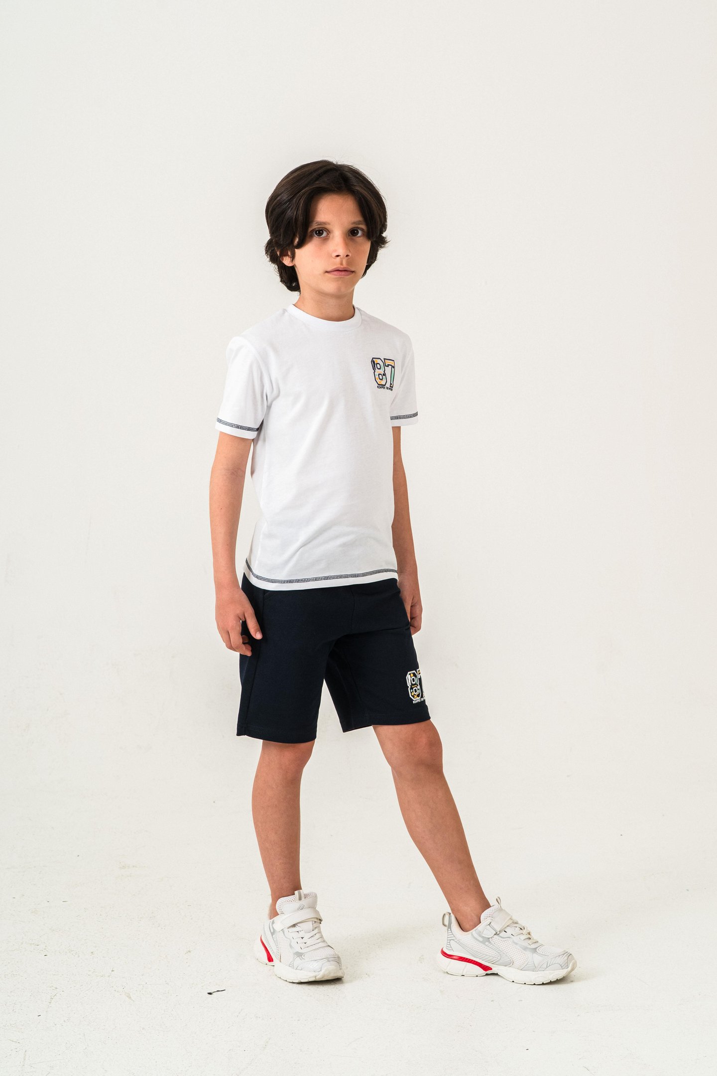 87 Reaper The World Baskılı  Erkek Çocuk Şort - Tişört Takımı