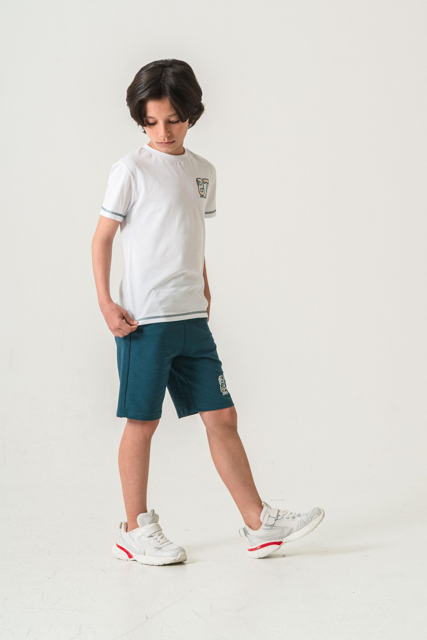 87 Reaper The World Baskılı  Erkek Çocuk Şort - Tişört Takımı