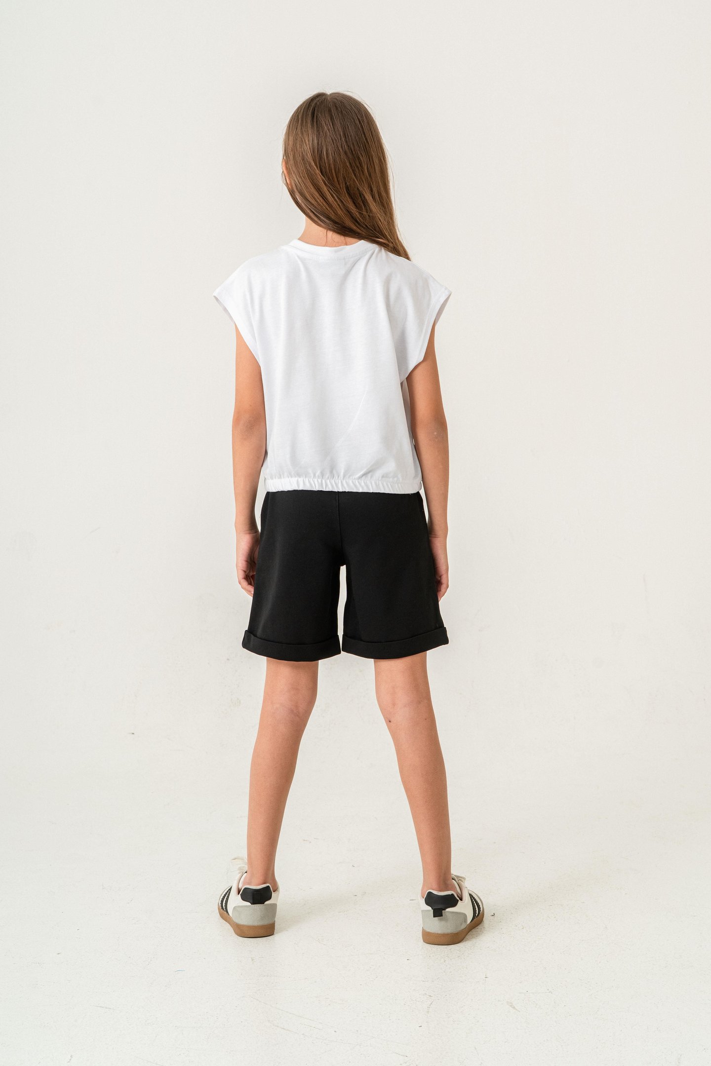 96 Girls Team Department Of Athletics Baskılı  Kız Çocuk Şort - Tişört Takımı