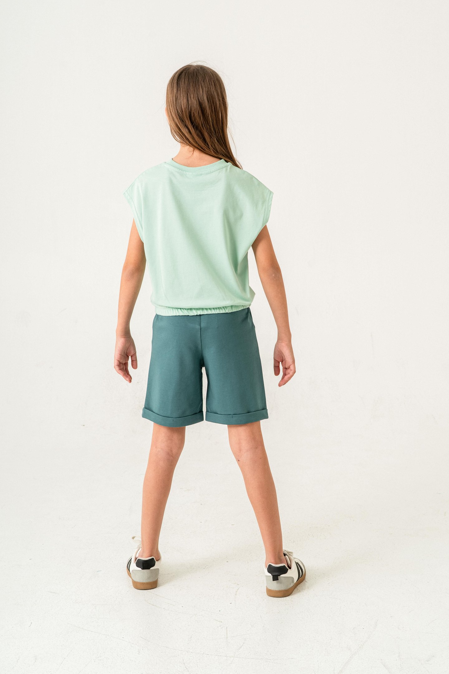 96 Girls Team Department Of Athletics Baskılı  Kız Çocuk Şort - Tişört Takımı