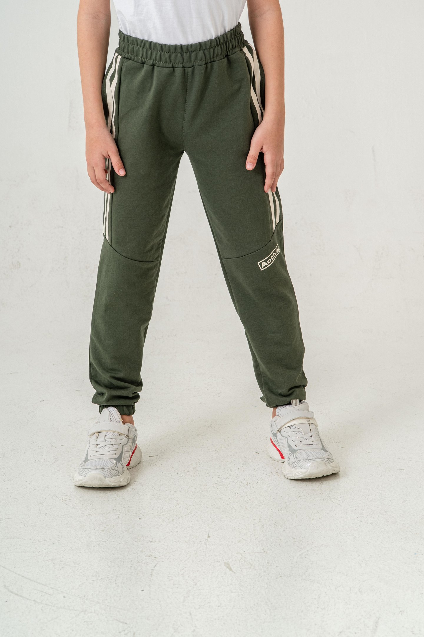 Active Baskılı Yanlar Şeritli Erkek Çocuk Eşofman Altı