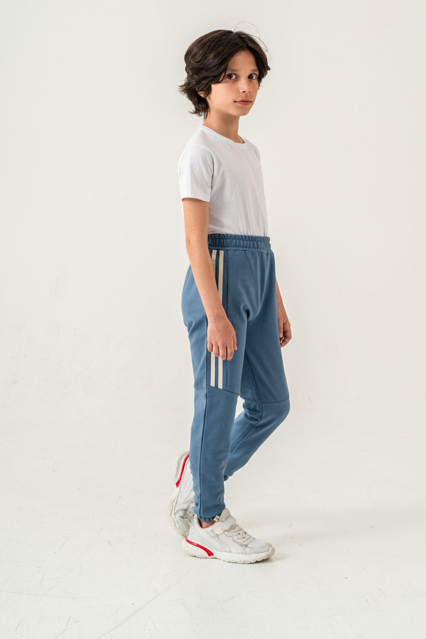 Active Baskılı Yanlar Şeritli Erkek Çocuk Eşofman Altı