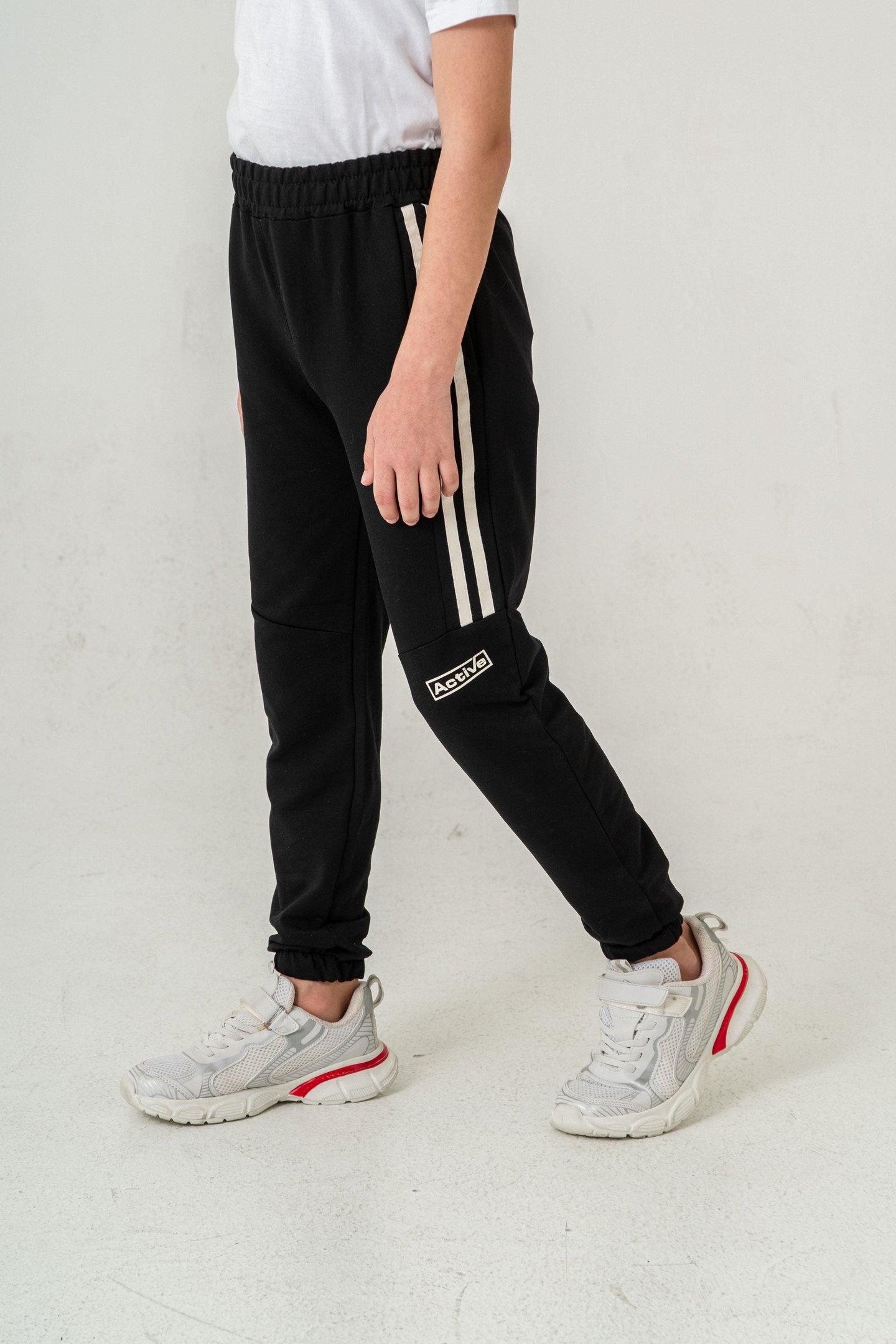 Active Baskılı Yanlar Şeritli Erkek Çocuk Eşofman Altı