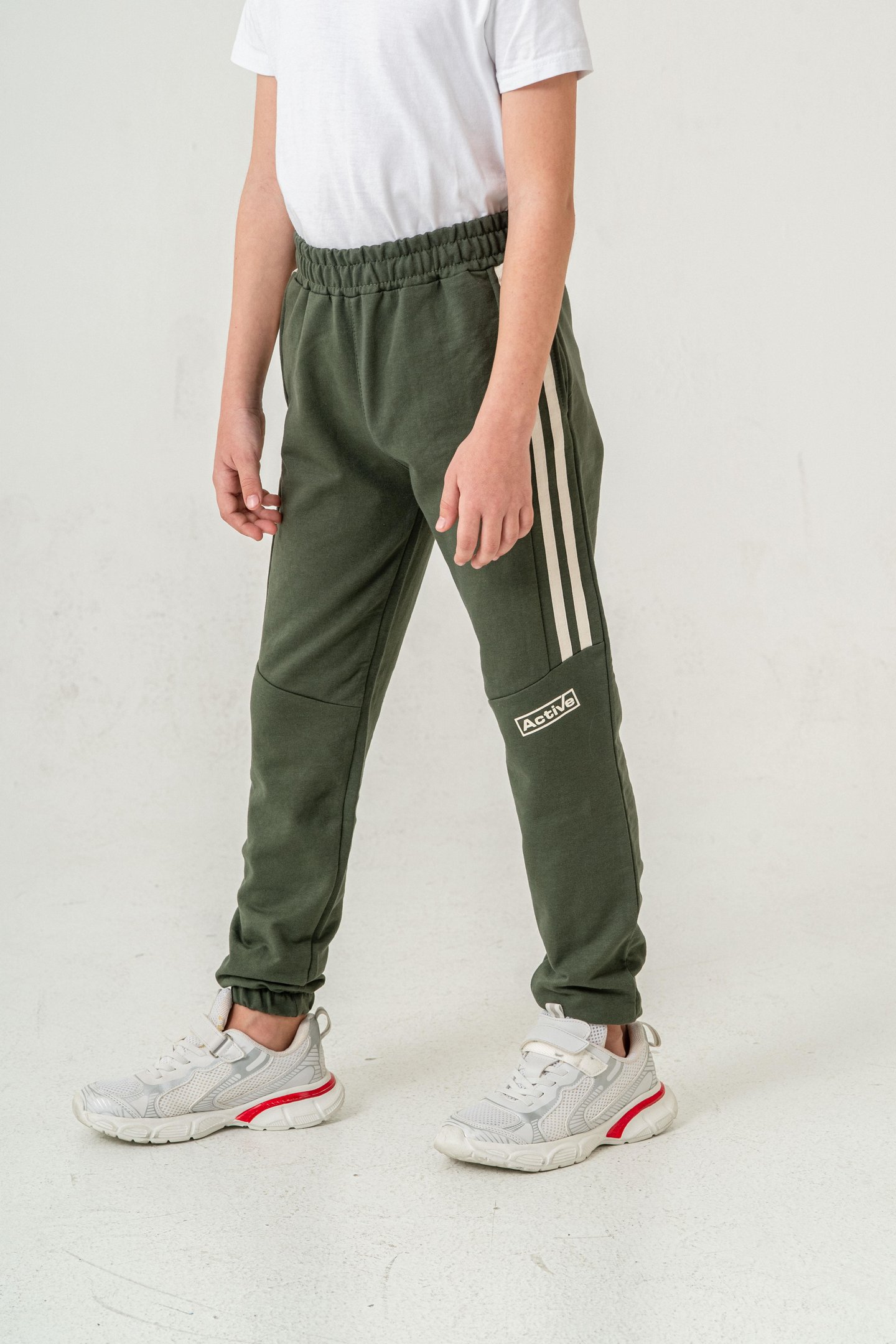 Active Baskılı Yanlar Şeritli Erkek Çocuk Eşofman Altı