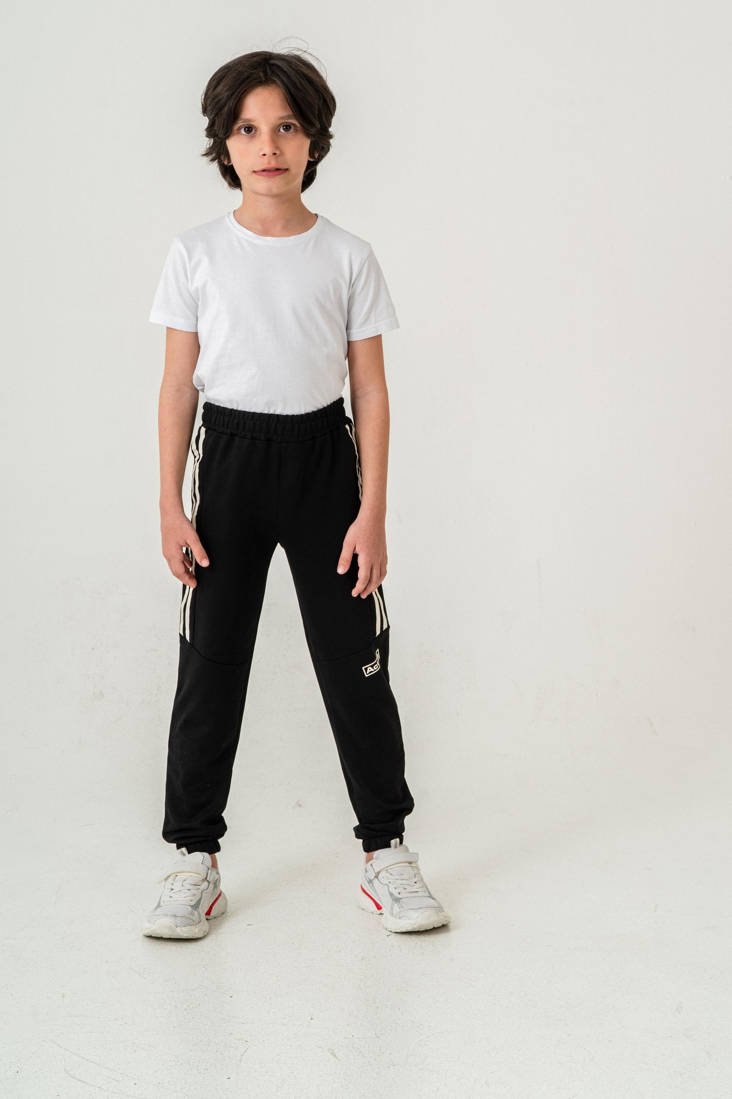 Active Baskılı Yanlar Şeritli Erkek Çocuk Eşofman Altı