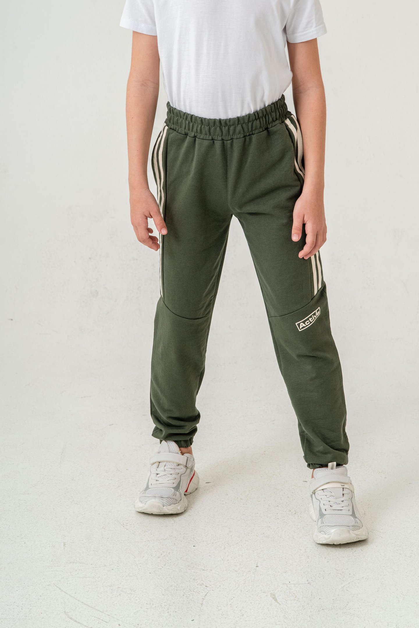 Active Baskılı Yanlar Şeritli Erkek Çocuk Eşofman Altı