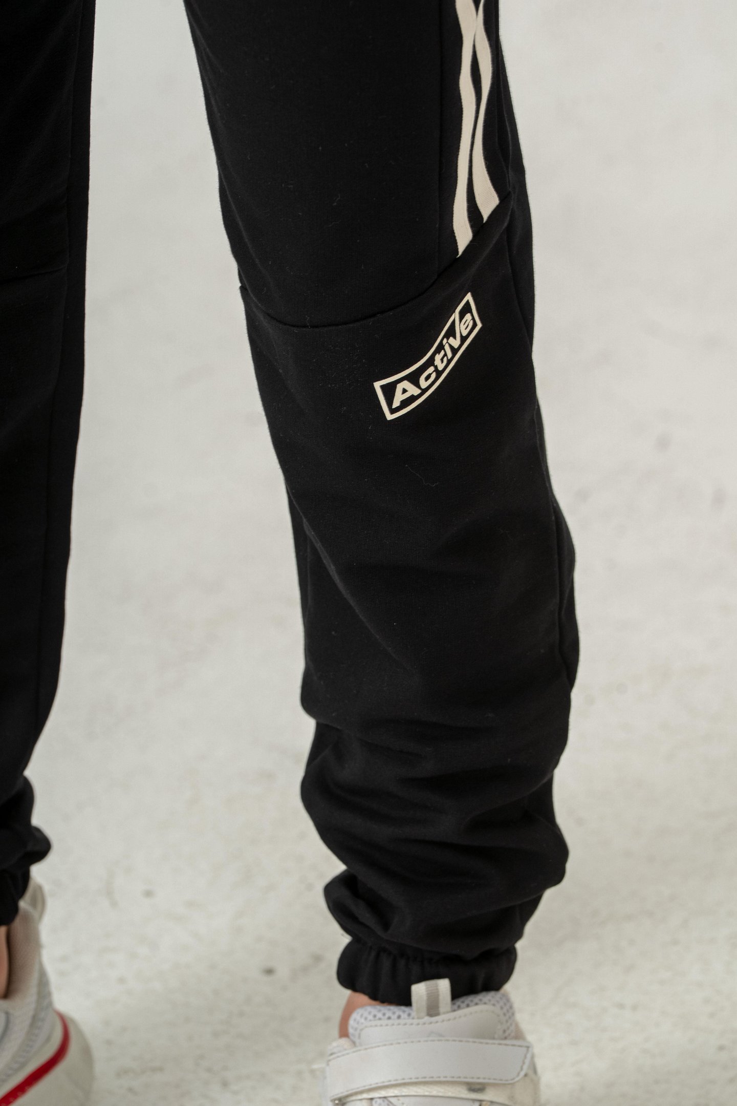 Active Baskılı Yanlar Şeritli Erkek Çocuk Eşofman Altı