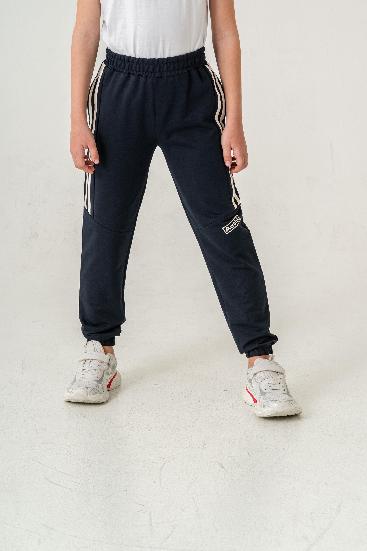 Active Baskılı Yanlar Şeritli Erkek Çocuk Eşofman Altı