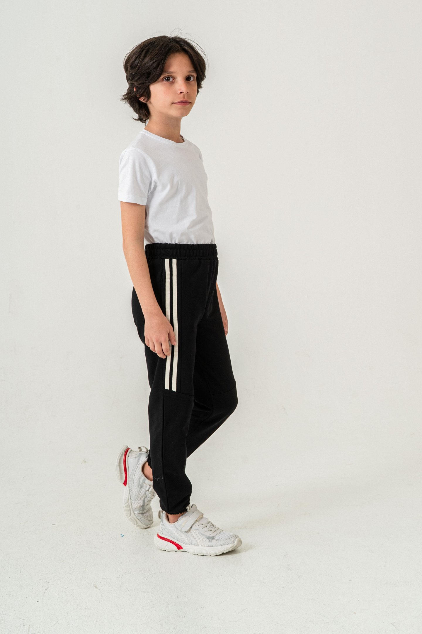 Active Baskılı Yanlar Şeritli Erkek Çocuk Eşofman Altı