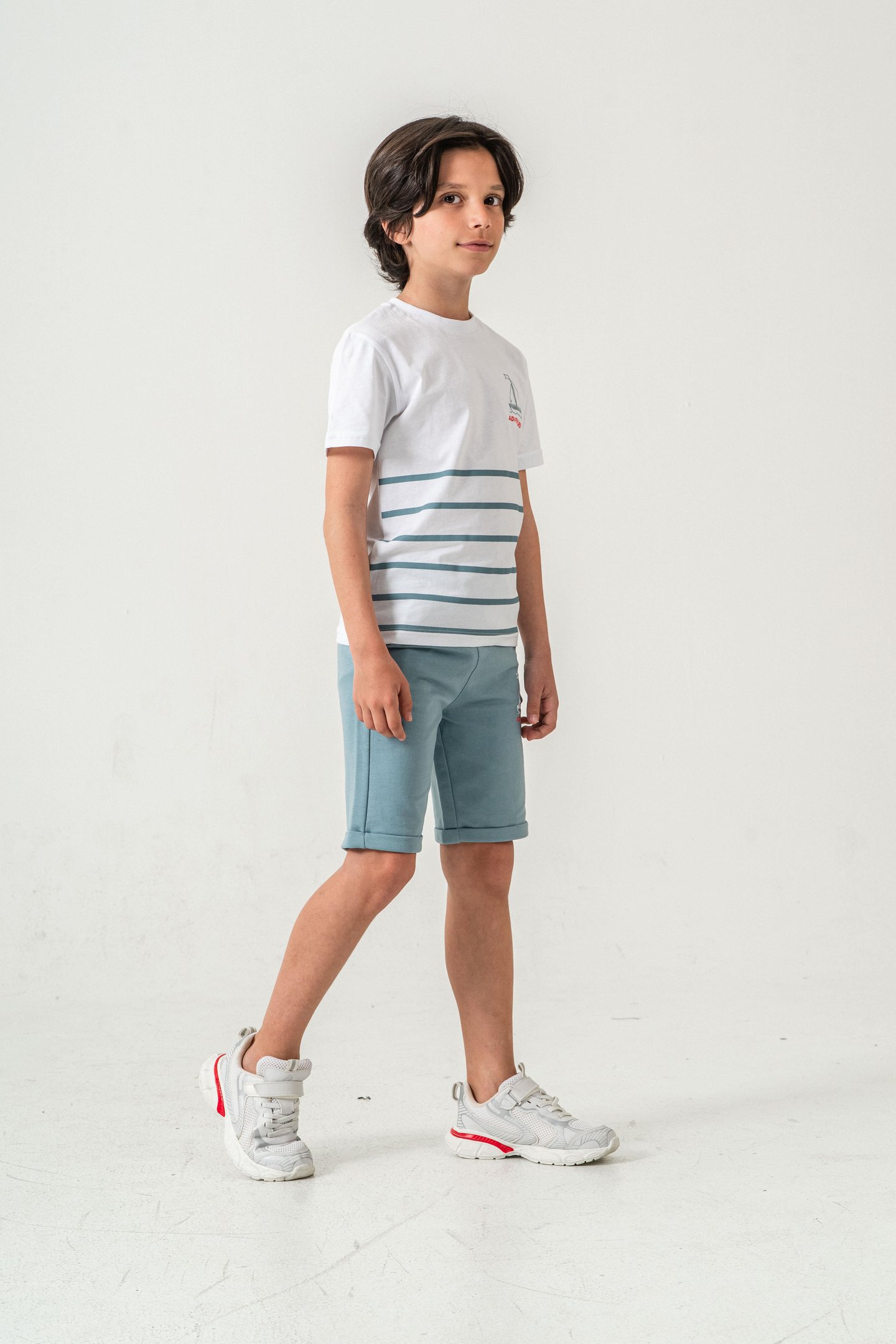 Adventure Baskılı  Erkek Çocuk Şort - Tişört Takımı