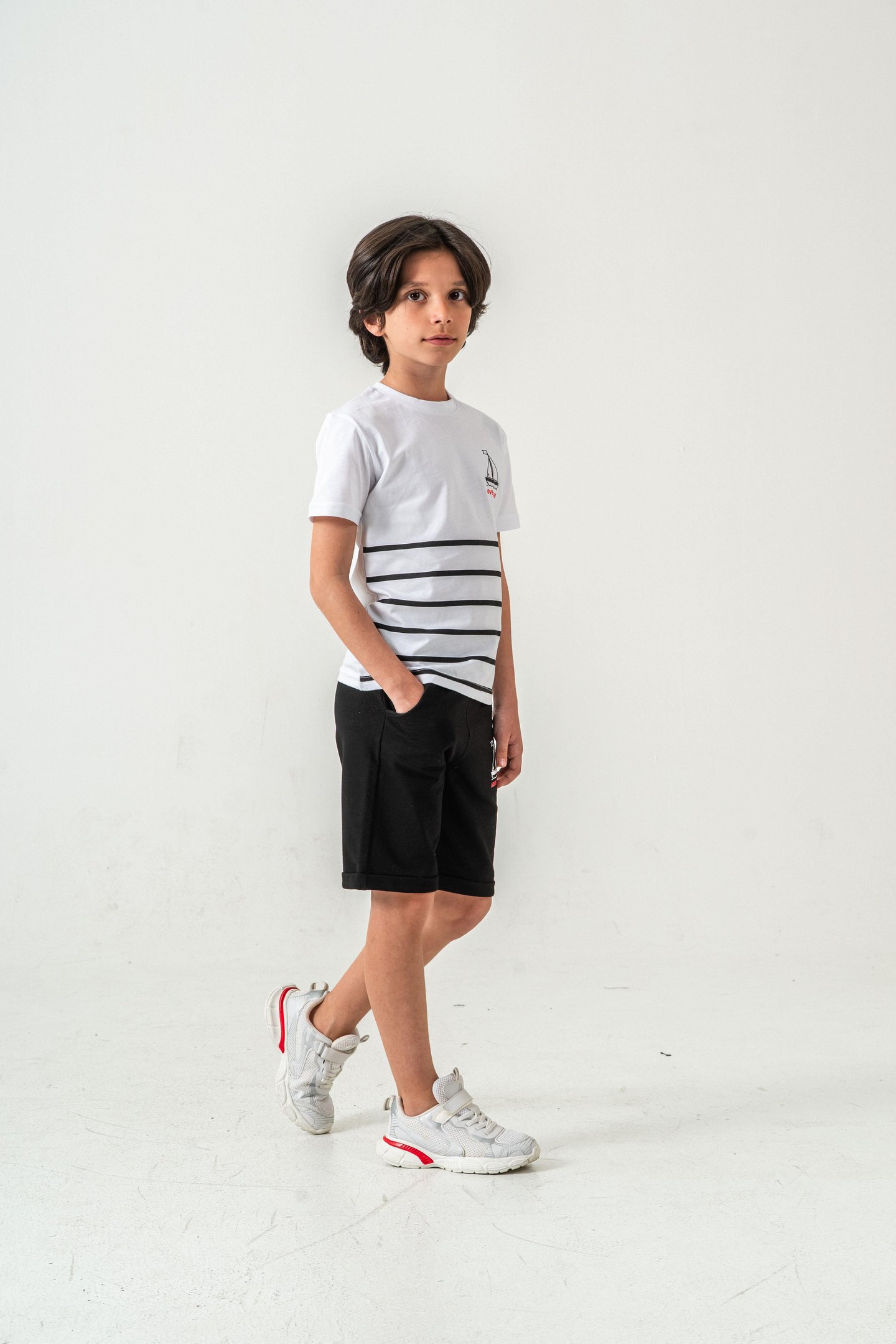 Adventure Baskılı  Erkek Çocuk Şort - Tişört Takımı