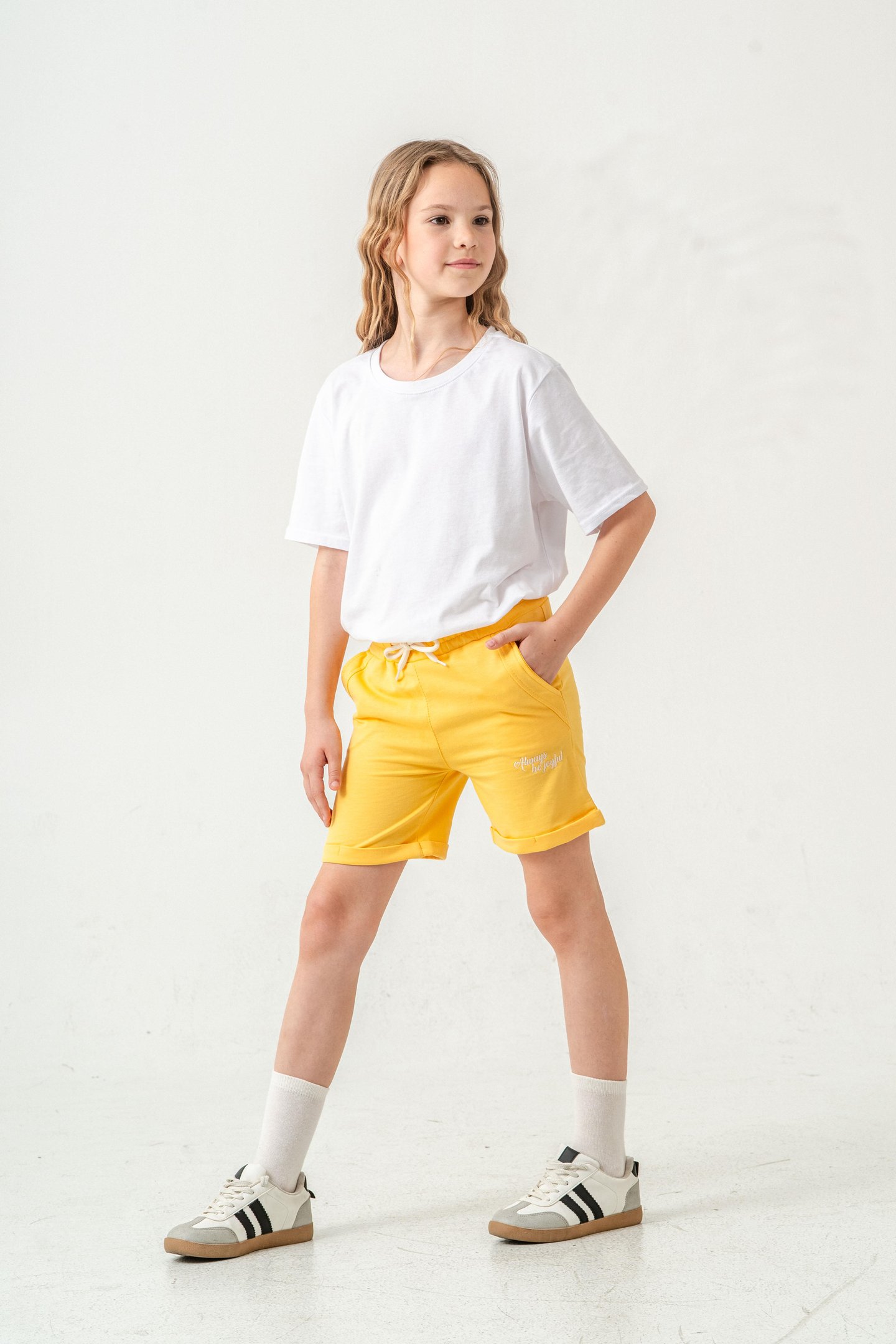 Always Be Joyful Nakışlı Kız Çocuk Şort