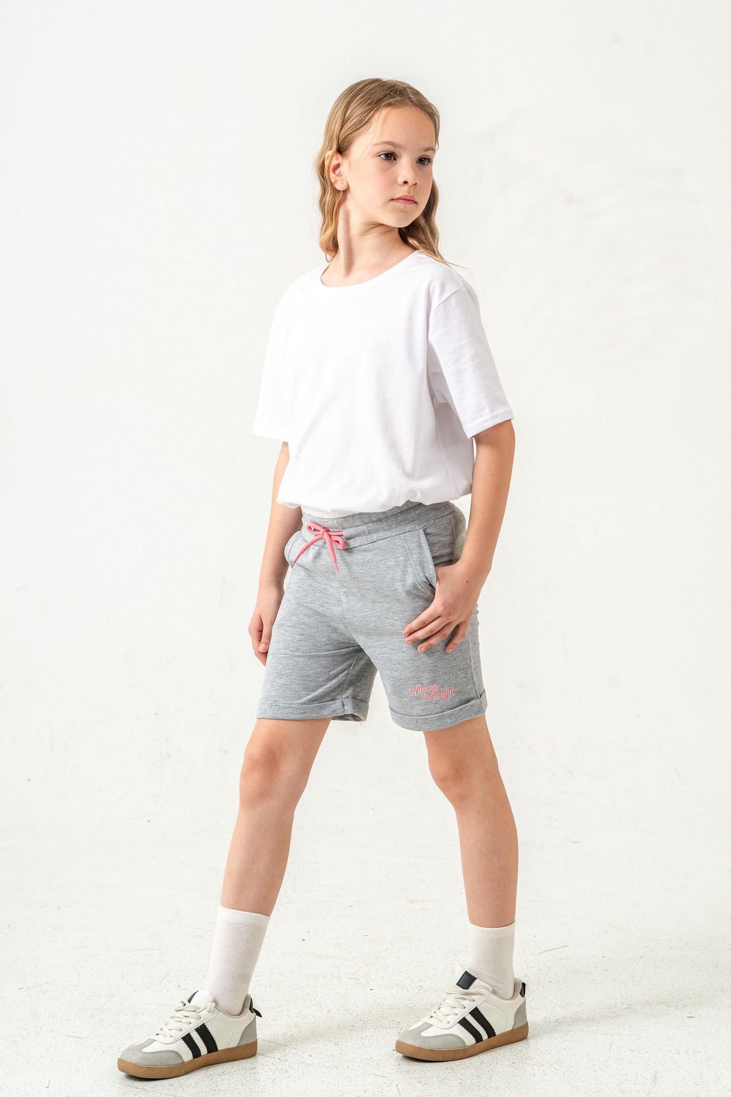 Always Be Joyful Nakışlı Kız Çocuk Şort