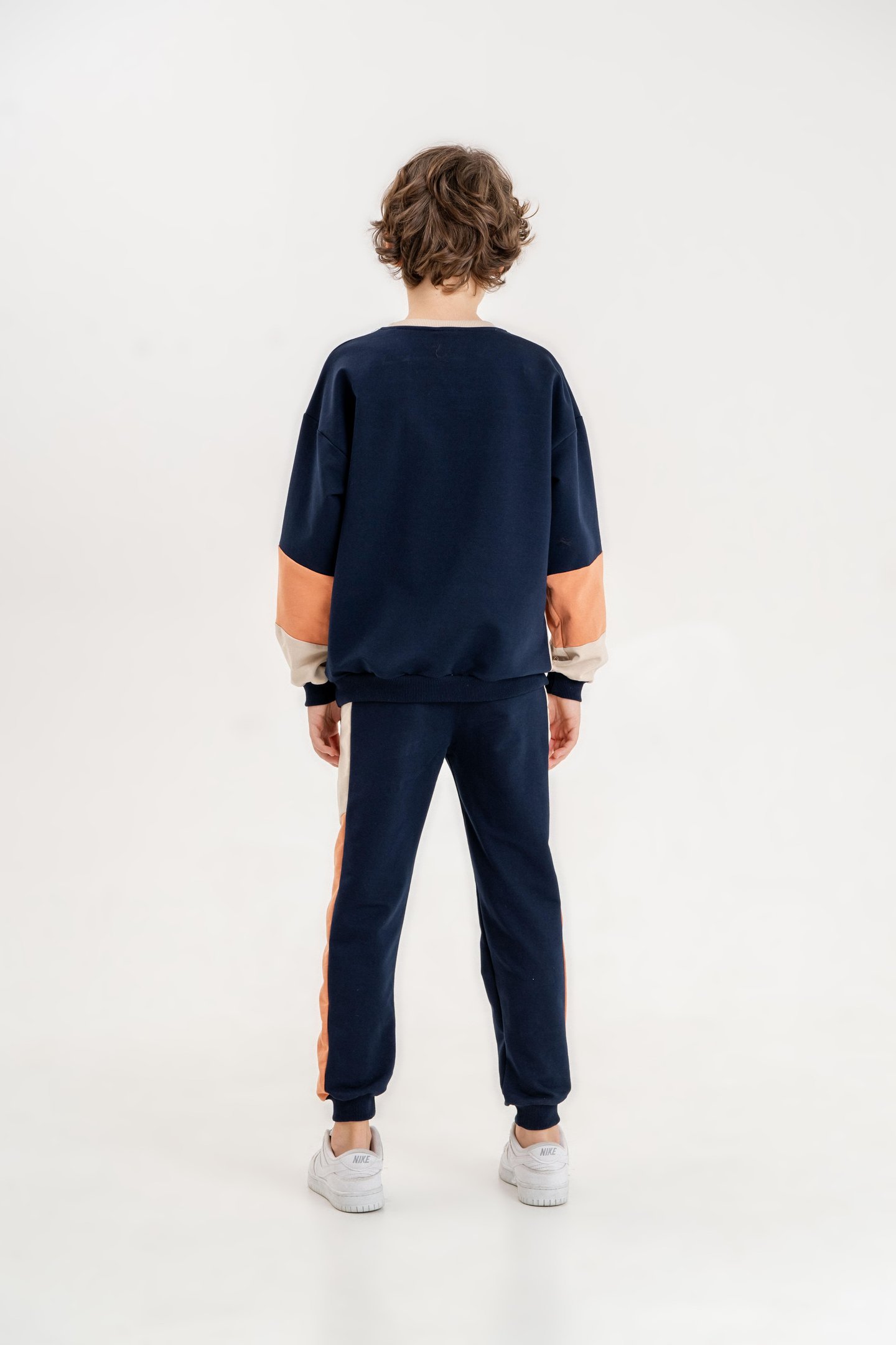 Always Brave Baskılı Kanguru Cep Detay Bisiklet Yaka Alt Üst Erkek Çocuk Eşofman Takımı