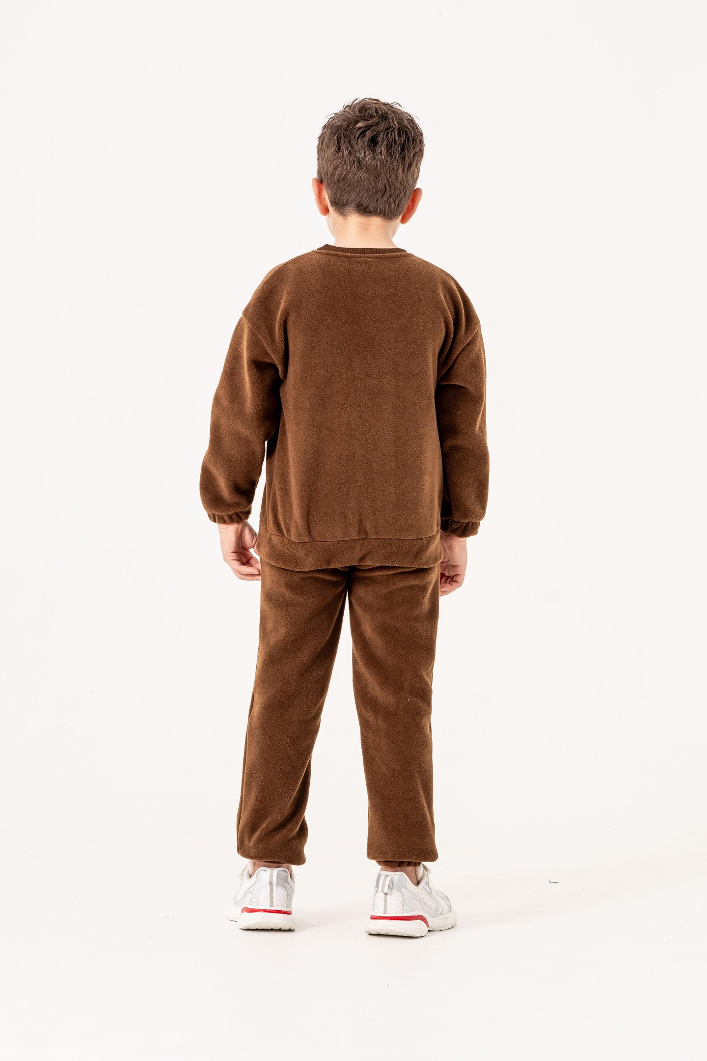 Aplikeli Ve Nakışlı Polar Erkek Çocuk Alt-Üst Eşofman Takımı