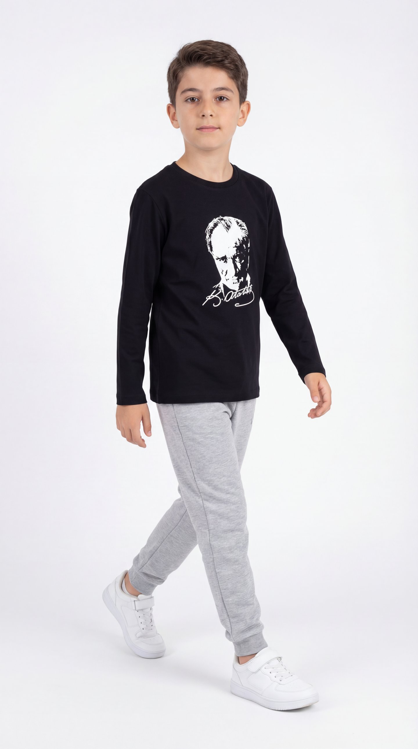 Atatürk Baskılı Erkek Çocuk T-shirt