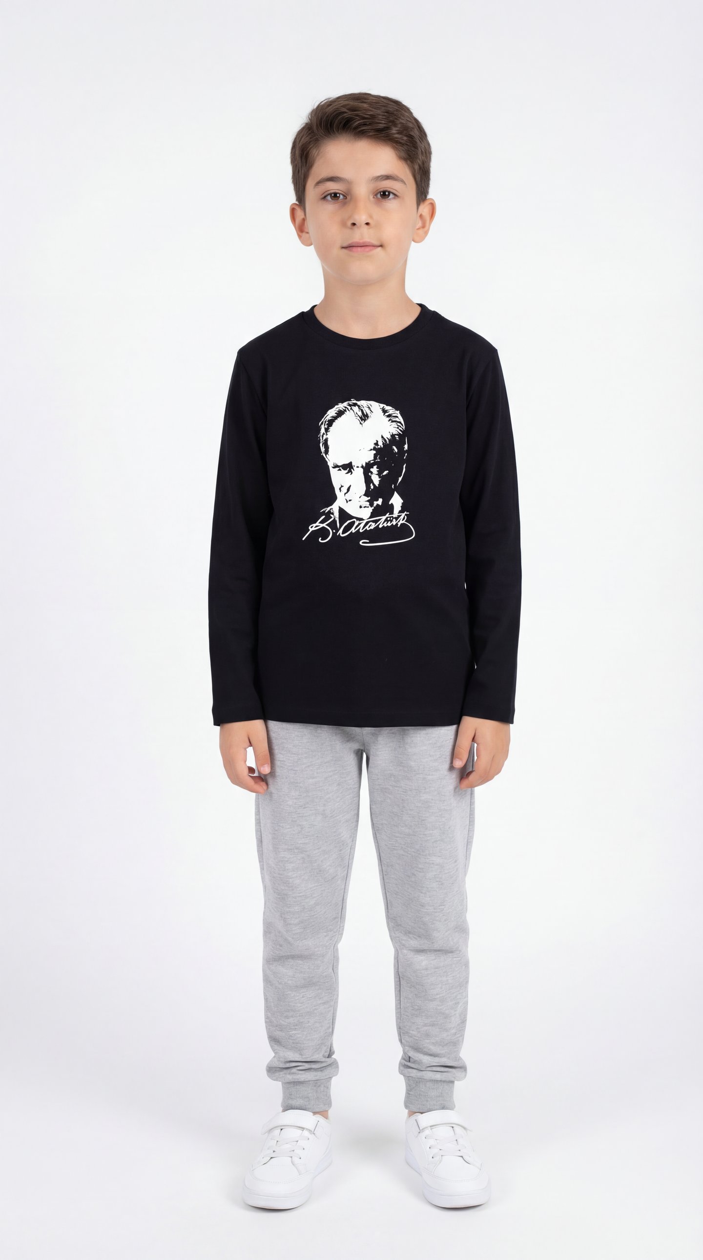 Atatürk Baskılı Erkek Çocuk T-shirt