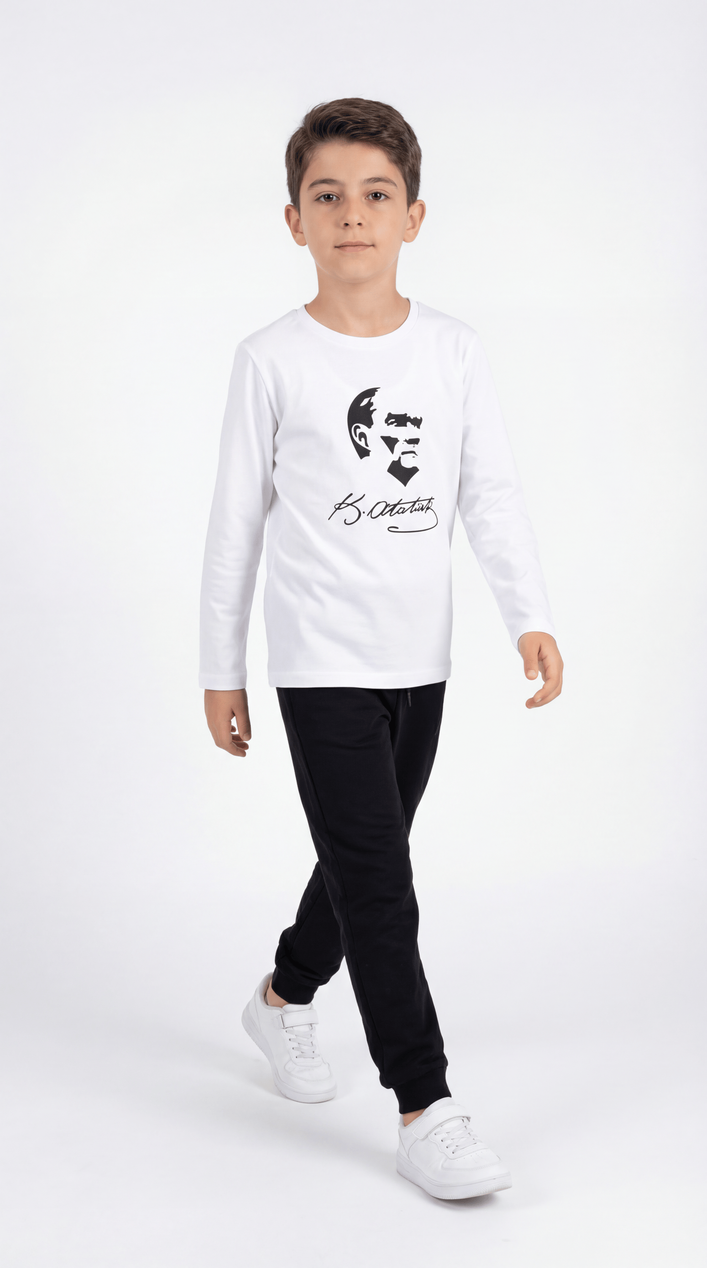 Atatürk Baskılı Erkek Çocuk T-shirt
