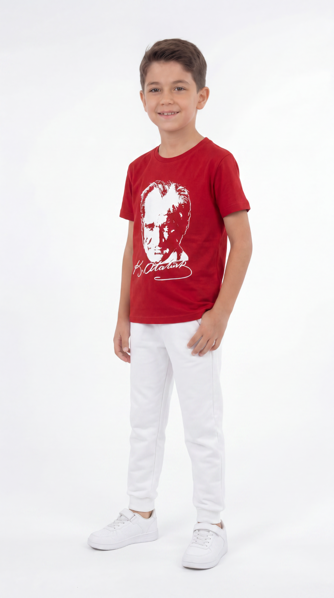 Atatürk Baskılı Erkek Çocuk Tişört T-shirt