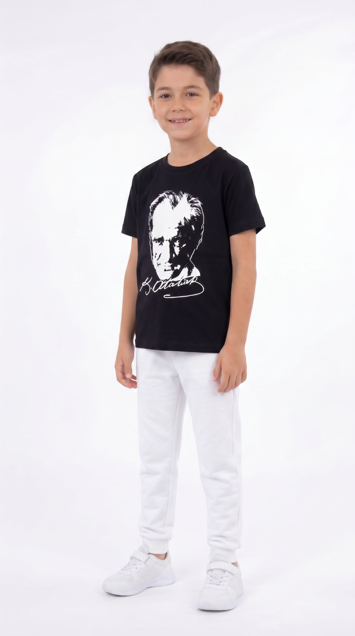 Atatürk Baskılı Erkek Çocuk Tişört T-shirt