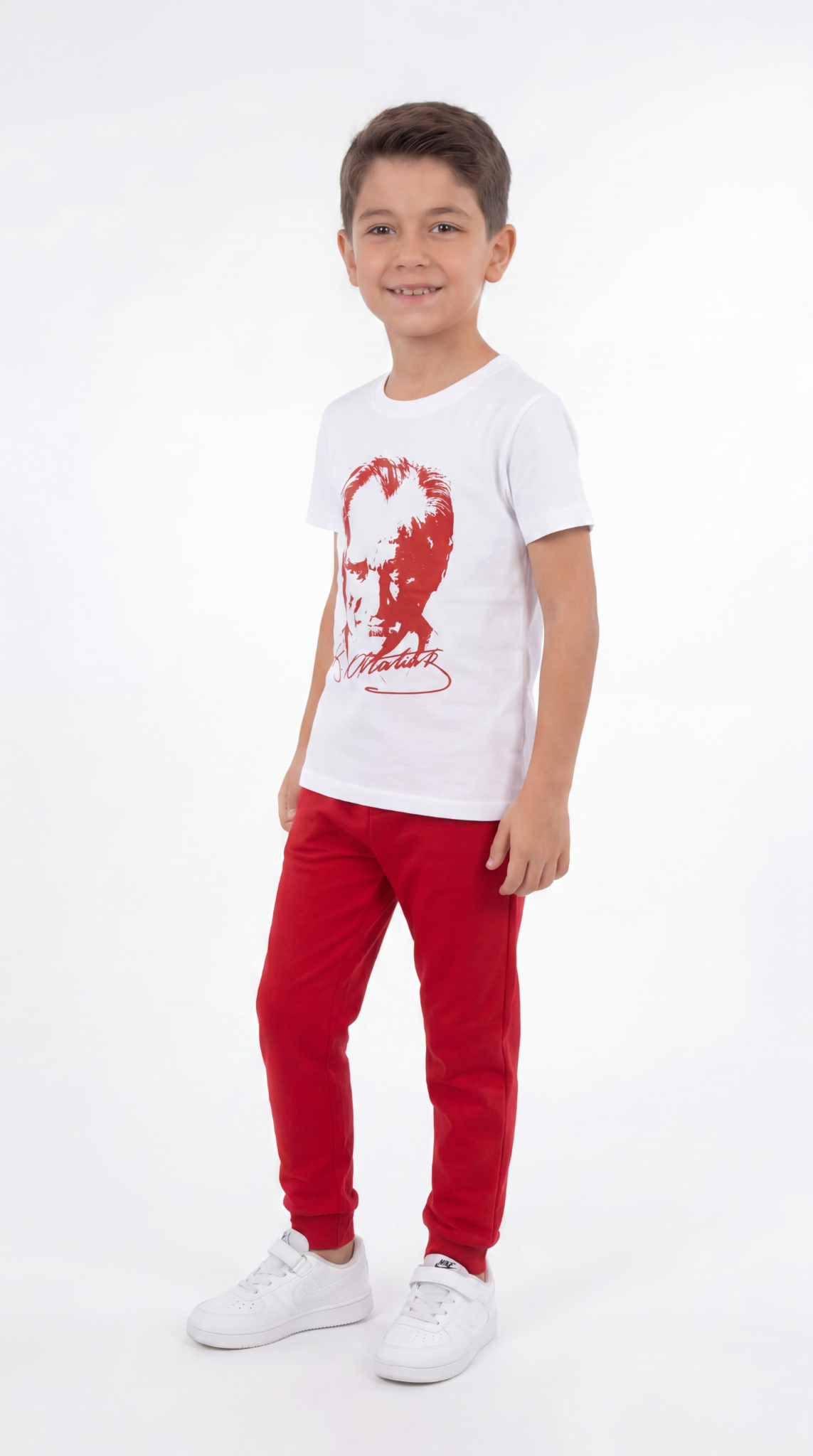 Atatürk Baskılı Erkek Çocuk Tişört T-shirt