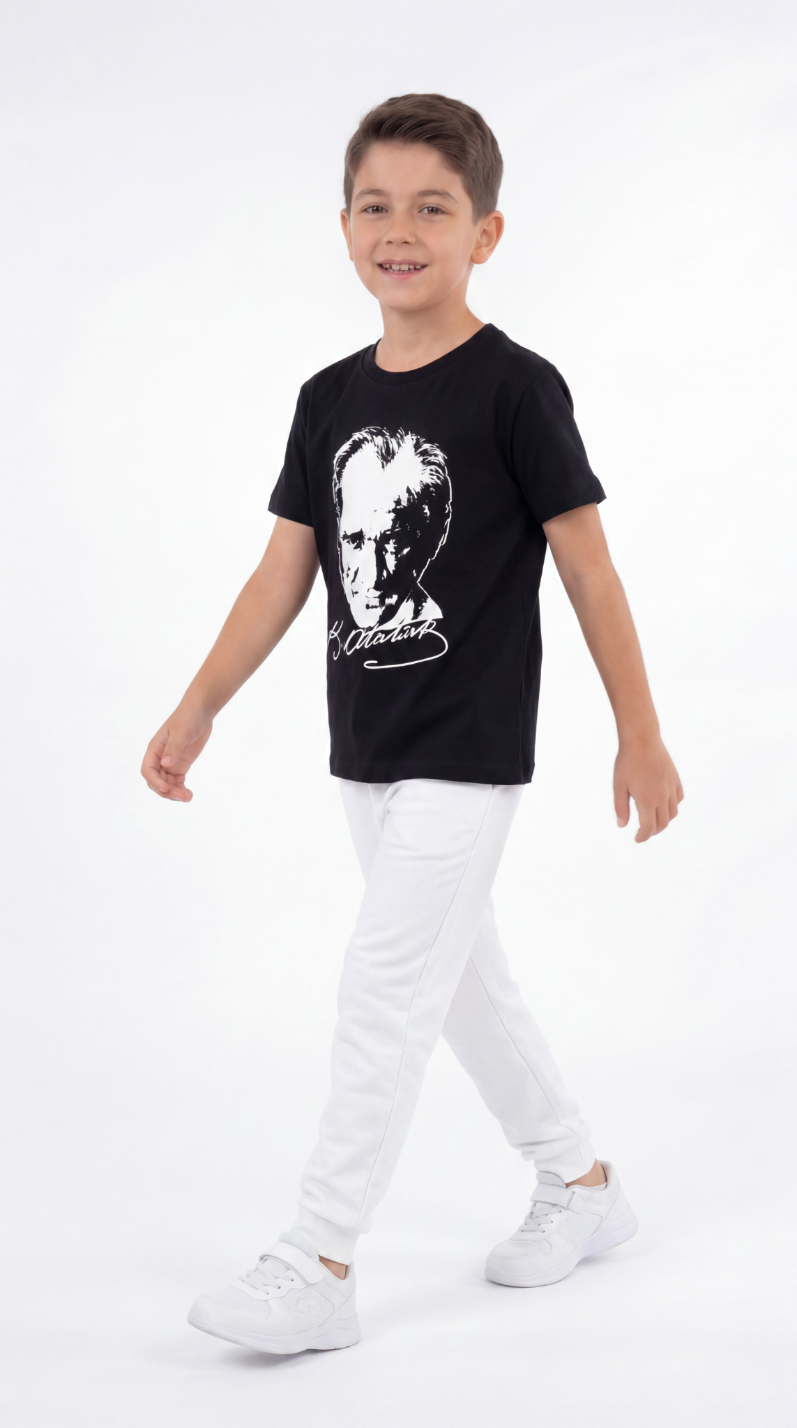 Atatürk Baskılı Erkek Çocuk Tişört T-shirt