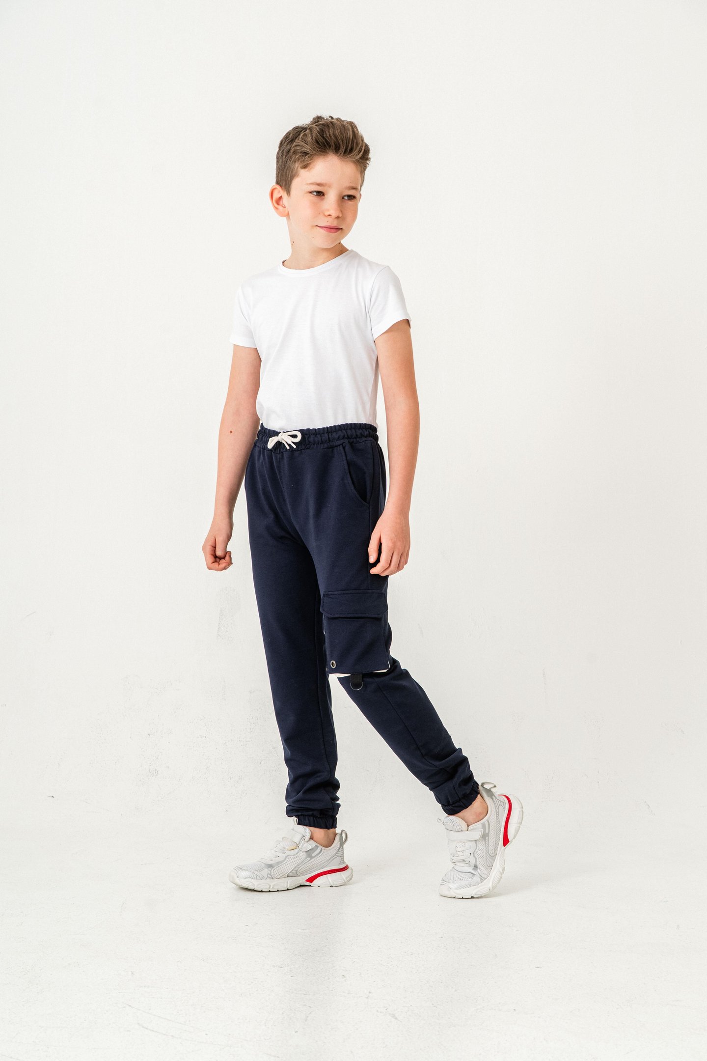Athleisure Baskılı Kargo Cepli Erkek Çocuk Eşofman Altı