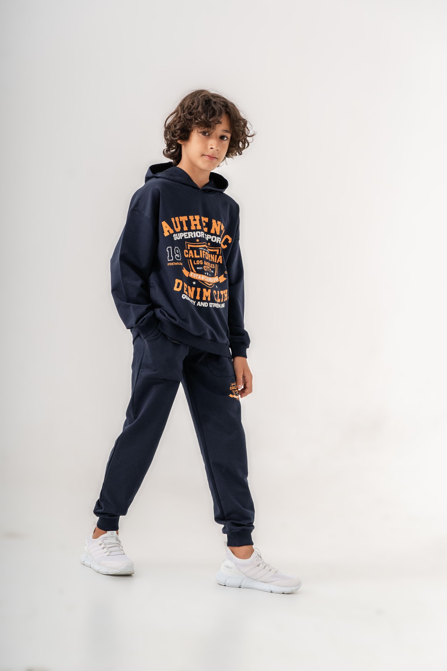 Authentic Denim Los Angeles City WestSide Erkek Çocuk Alt-Üst Eşofman Takımı