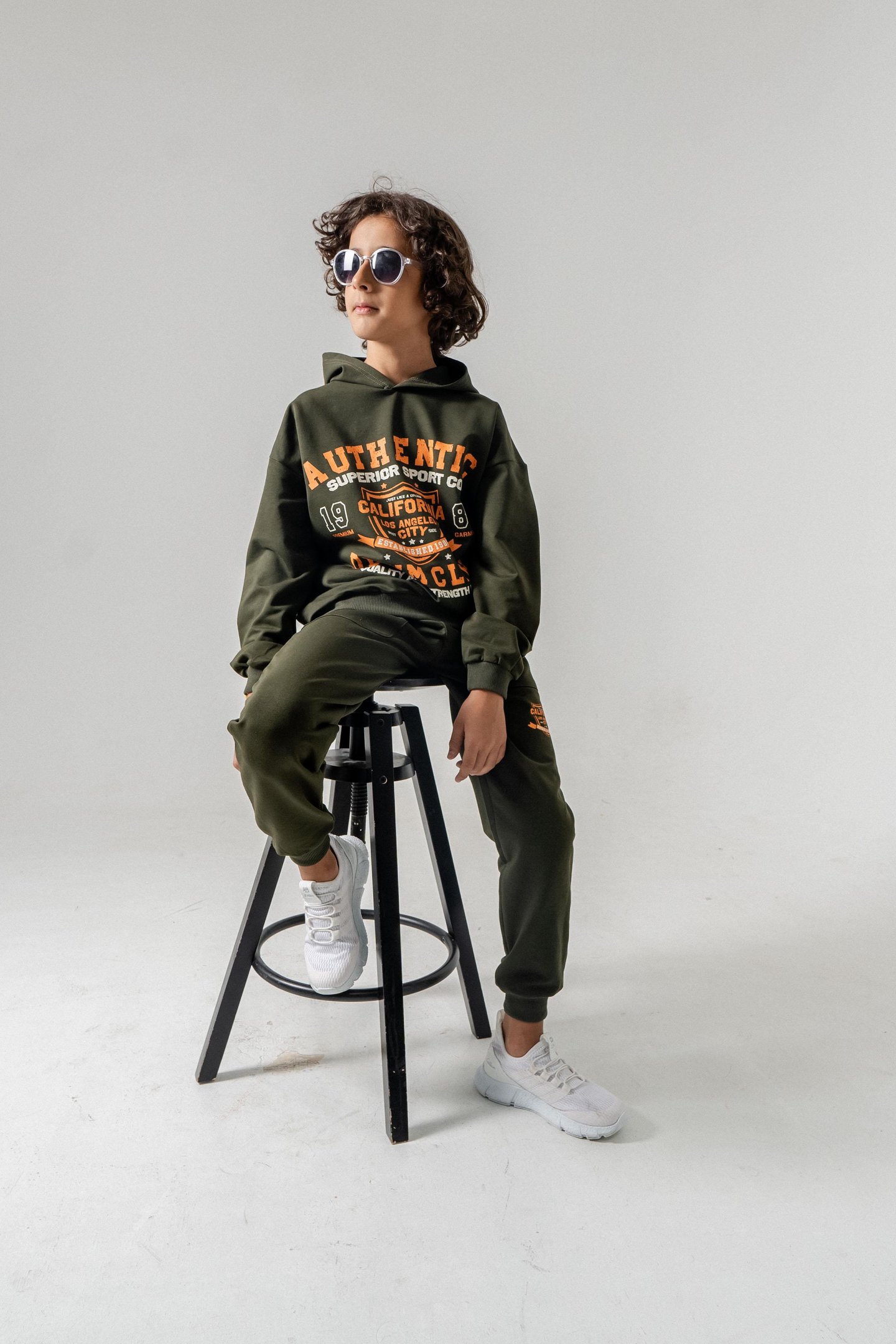 Authentic Denim Los Angeles City WestSide Erkek Çocuk Alt-Üst Eşofman Takımı