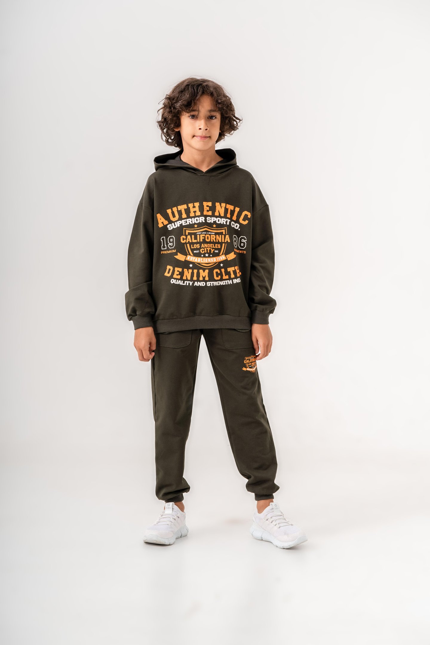 Authentic Denim Los Angeles City WestSide Erkek Çocuk Alt-Üst Eşofman Takımı