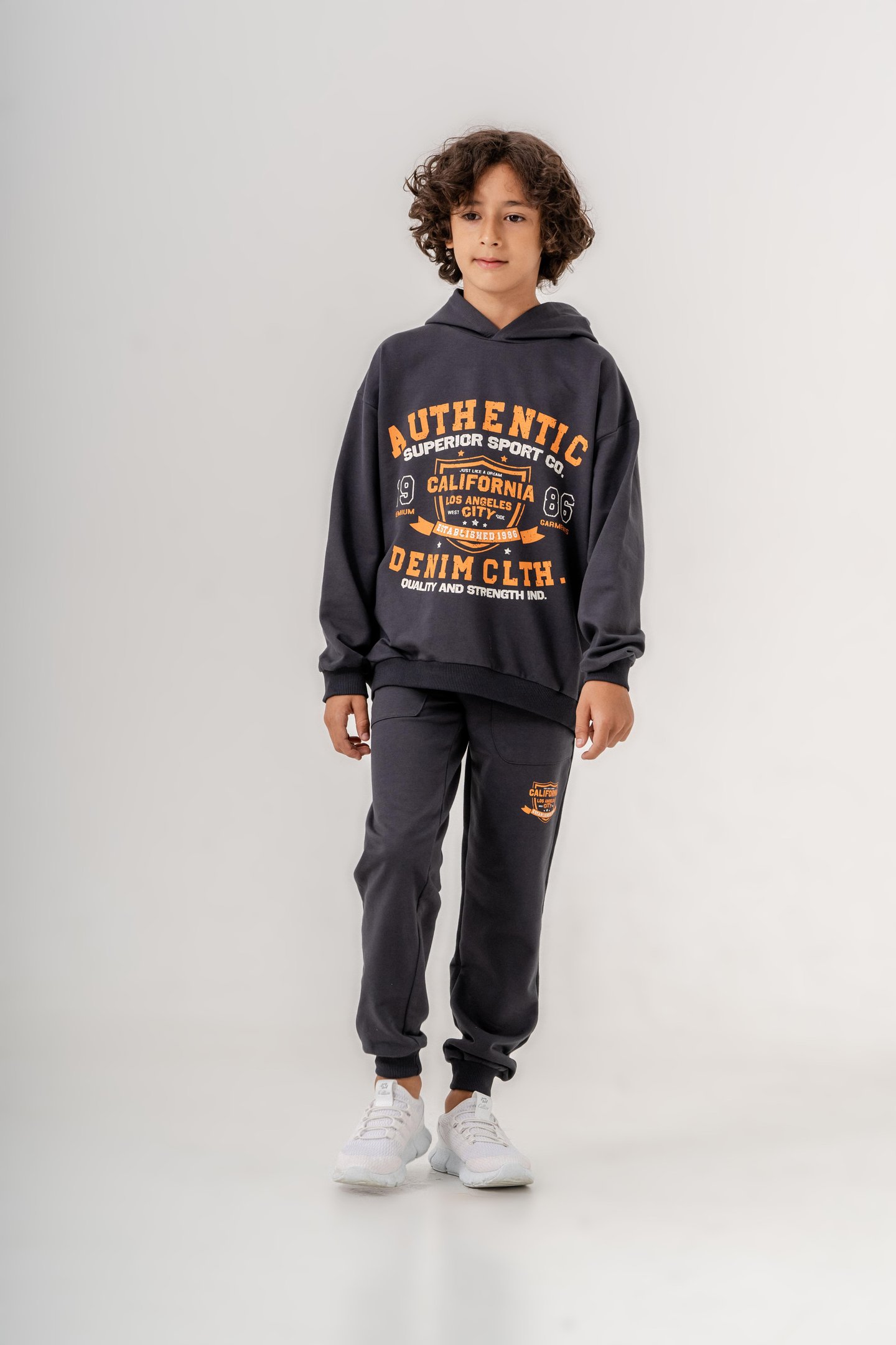 Authentic Denim Los Angeles City WestSide Erkek Çocuk Alt-Üst Eşofman Takımı