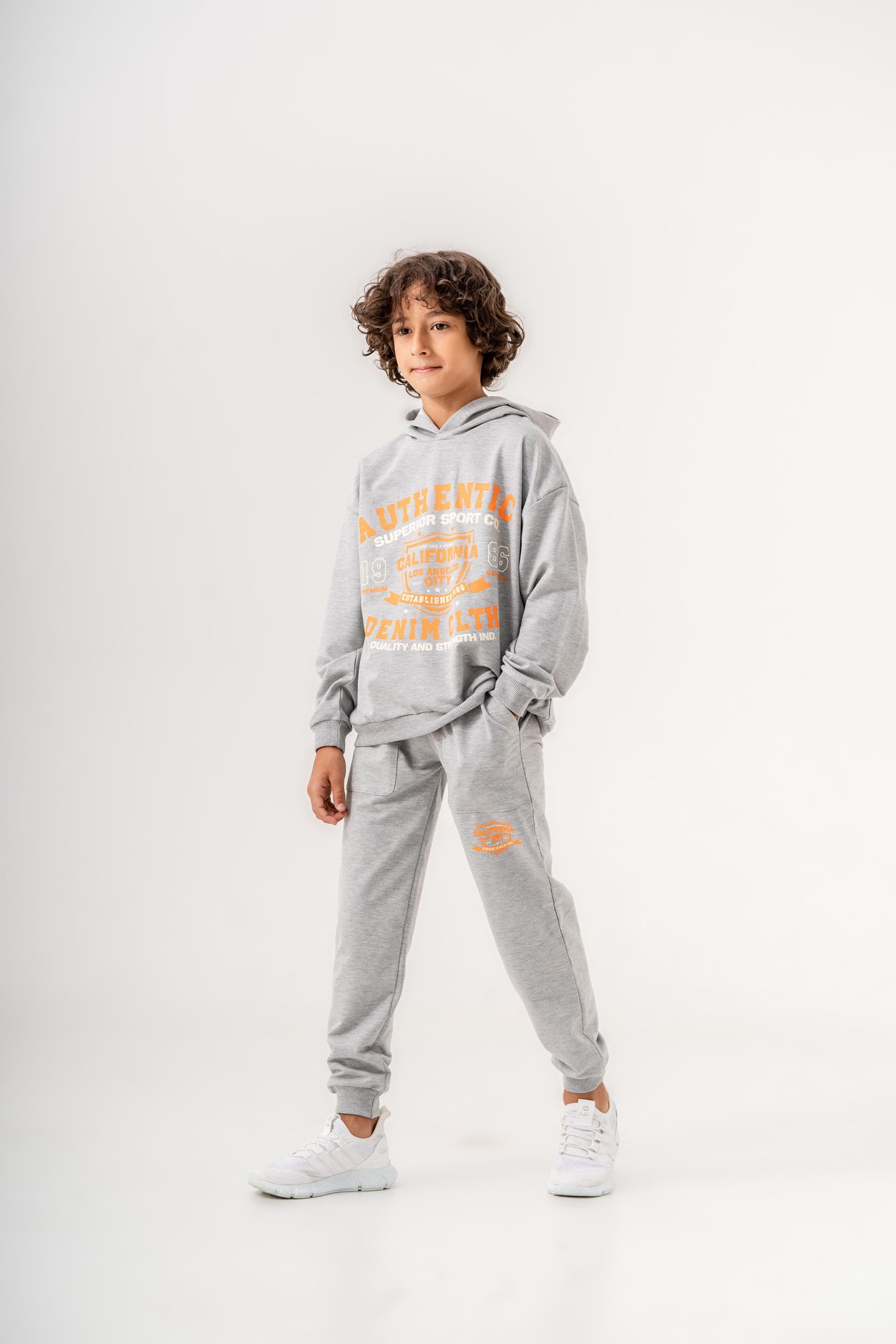 Authentic Denim Los Angeles City WestSide Erkek Çocuk Alt-Üst Eşofman Takımı