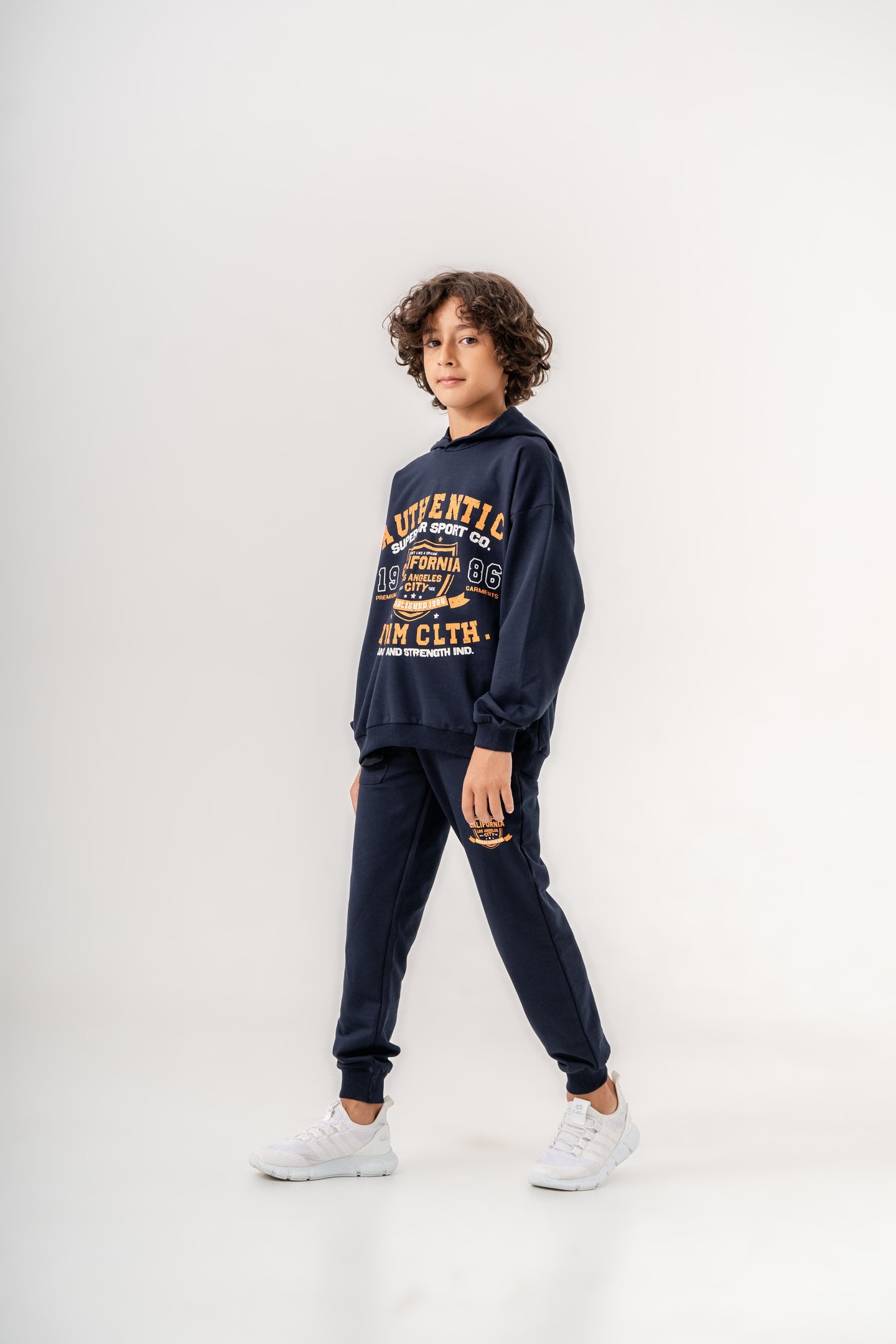 Authentic Denim Los Angeles City WestSide Erkek Çocuk Alt-Üst Eşofman Takımı