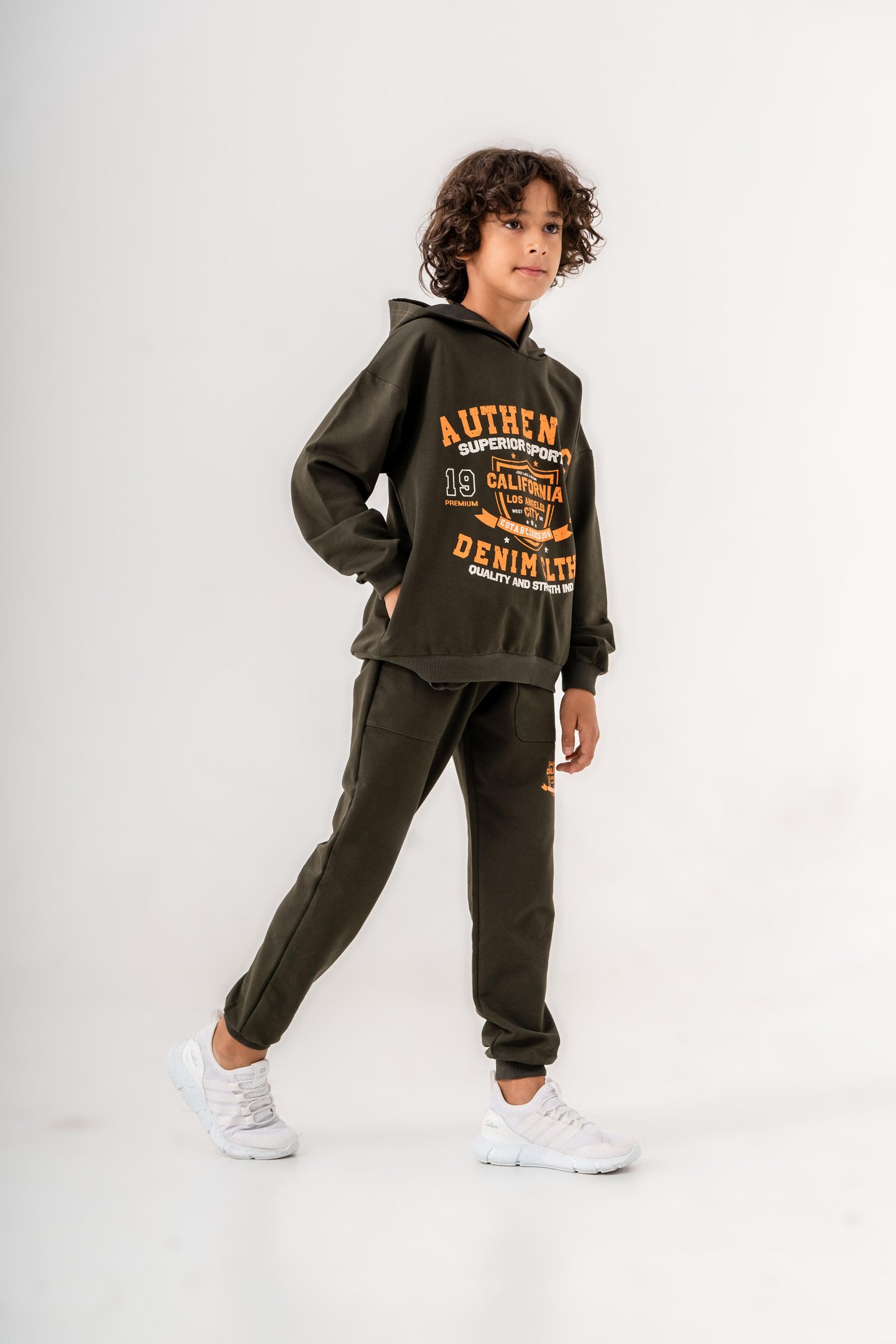 Authentic Denim Los Angeles City WestSide Erkek Çocuk Alt-Üst Eşofman Takımı
