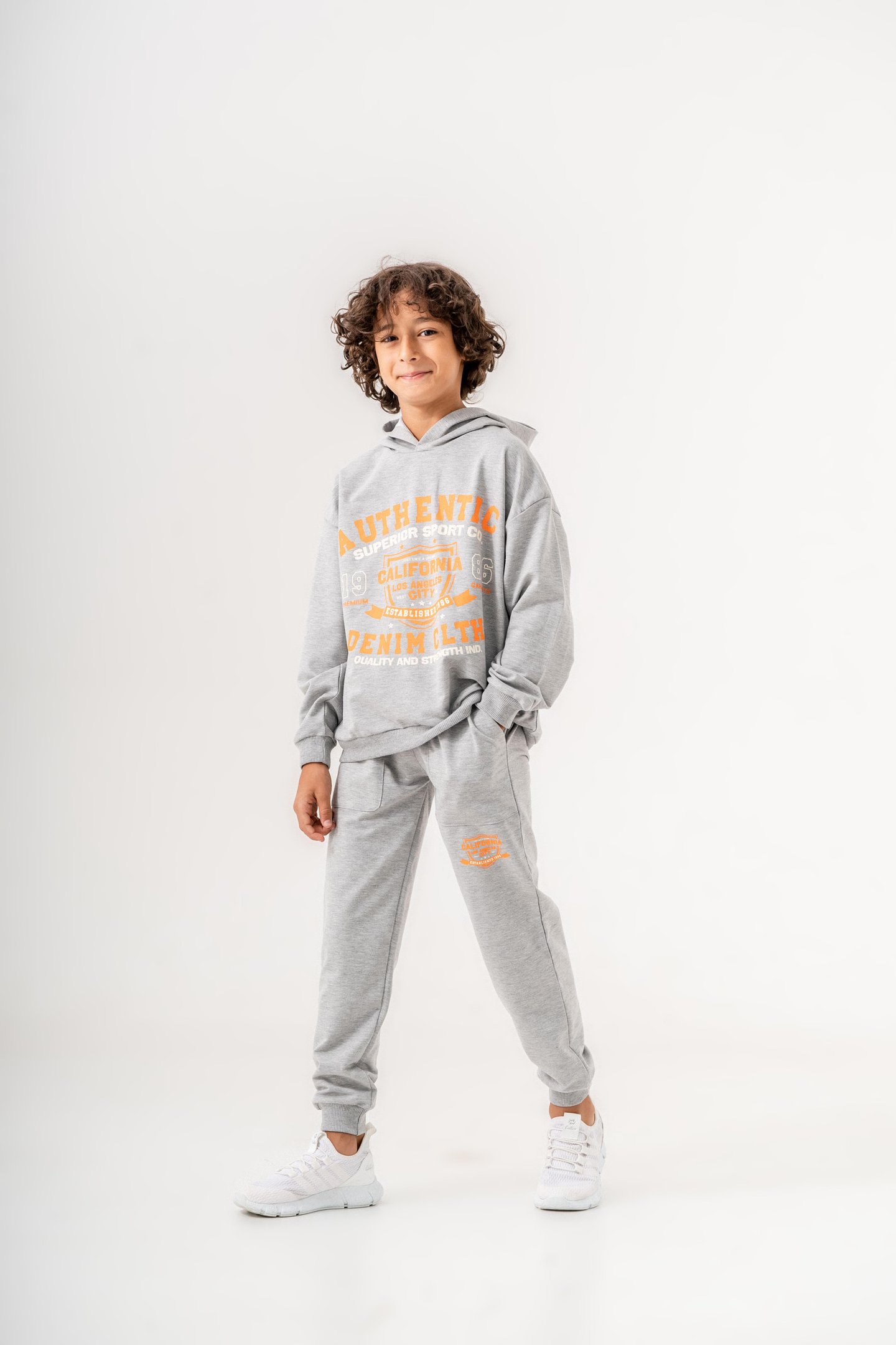 Authentic Denim Los Angeles City WestSide Erkek Çocuk Alt-Üst Eşofman Takımı