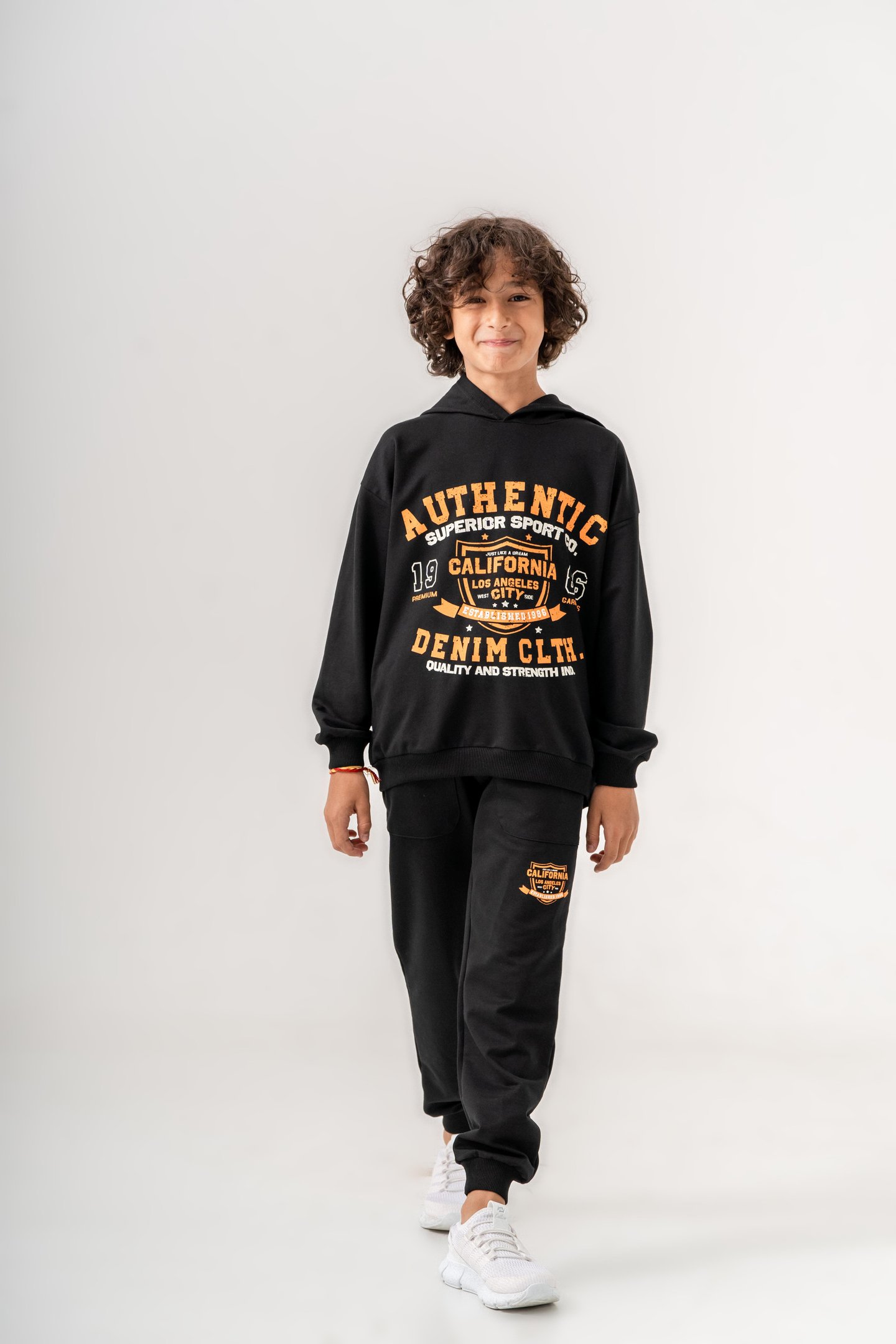 Authentic Denim Los Angeles City WestSide Erkek Çocuk Alt-Üst Eşofman Takımı