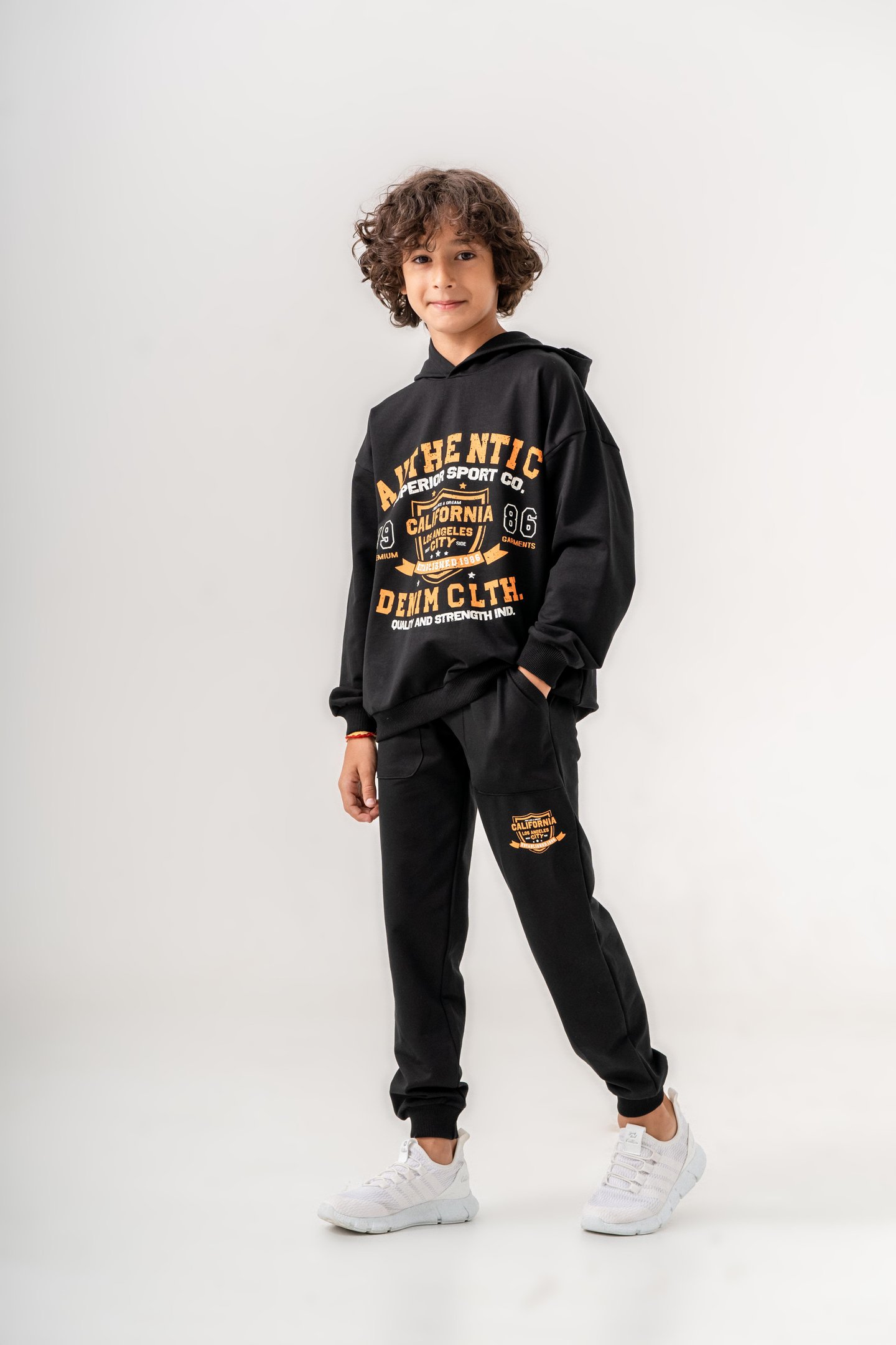 Authentic Denim Los Angeles City WestSide Erkek Çocuk Alt-Üst Eşofman Takımı