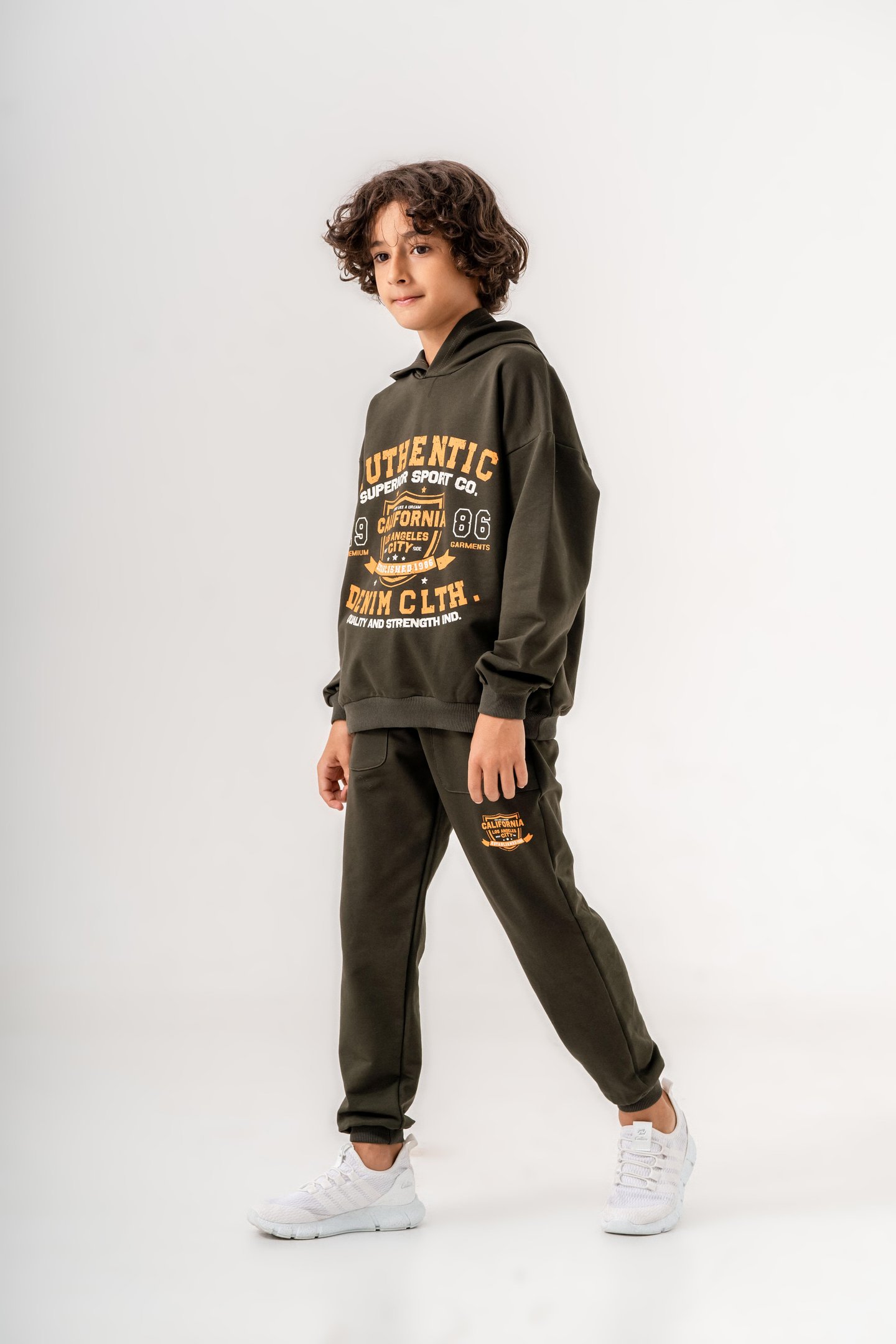 Authentic Denim Los Angeles City WestSide Erkek Çocuk Alt-Üst Eşofman Takımı